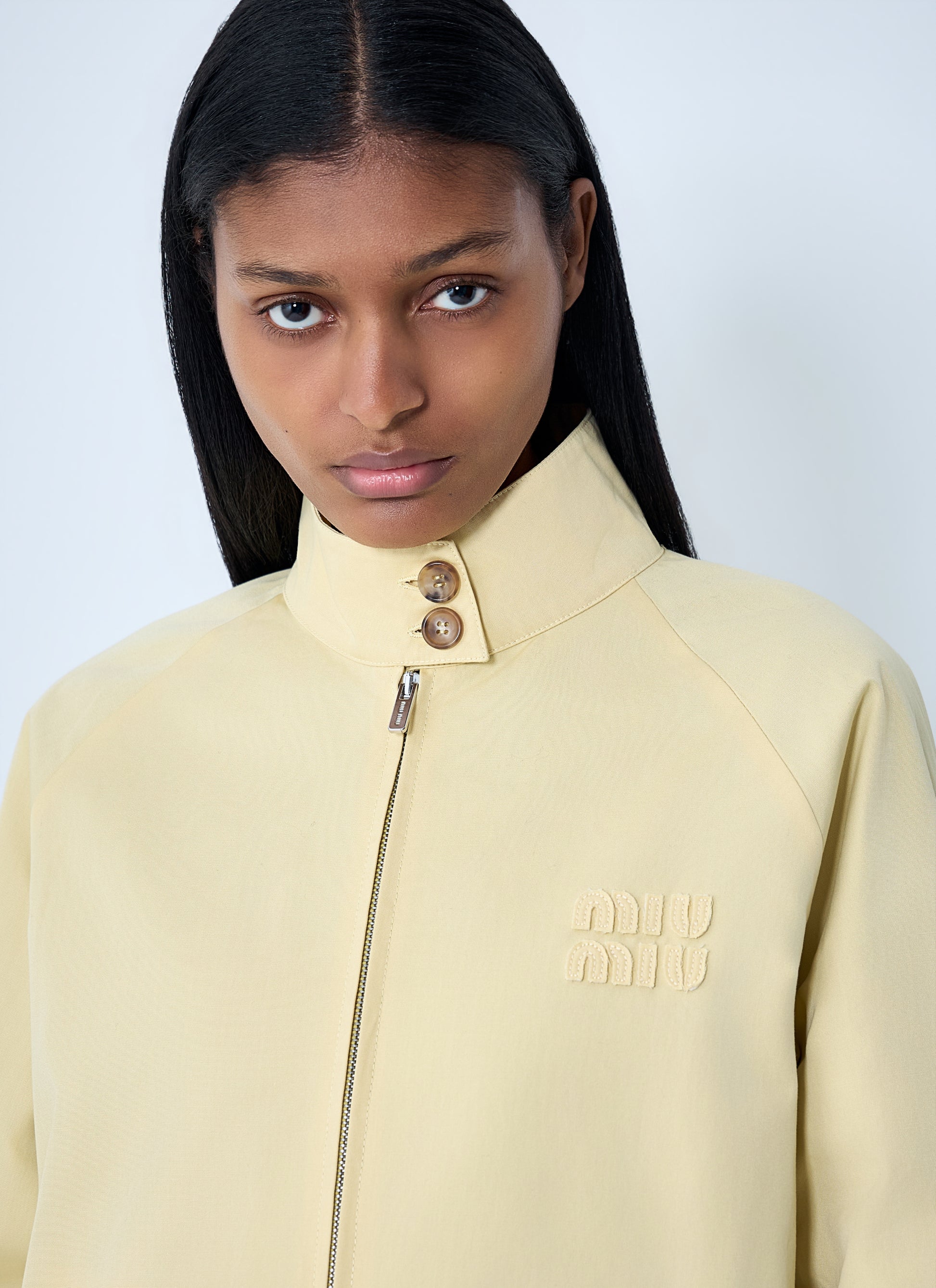 Miu Miu Women High-Neck Zip Jacket MIU MIU