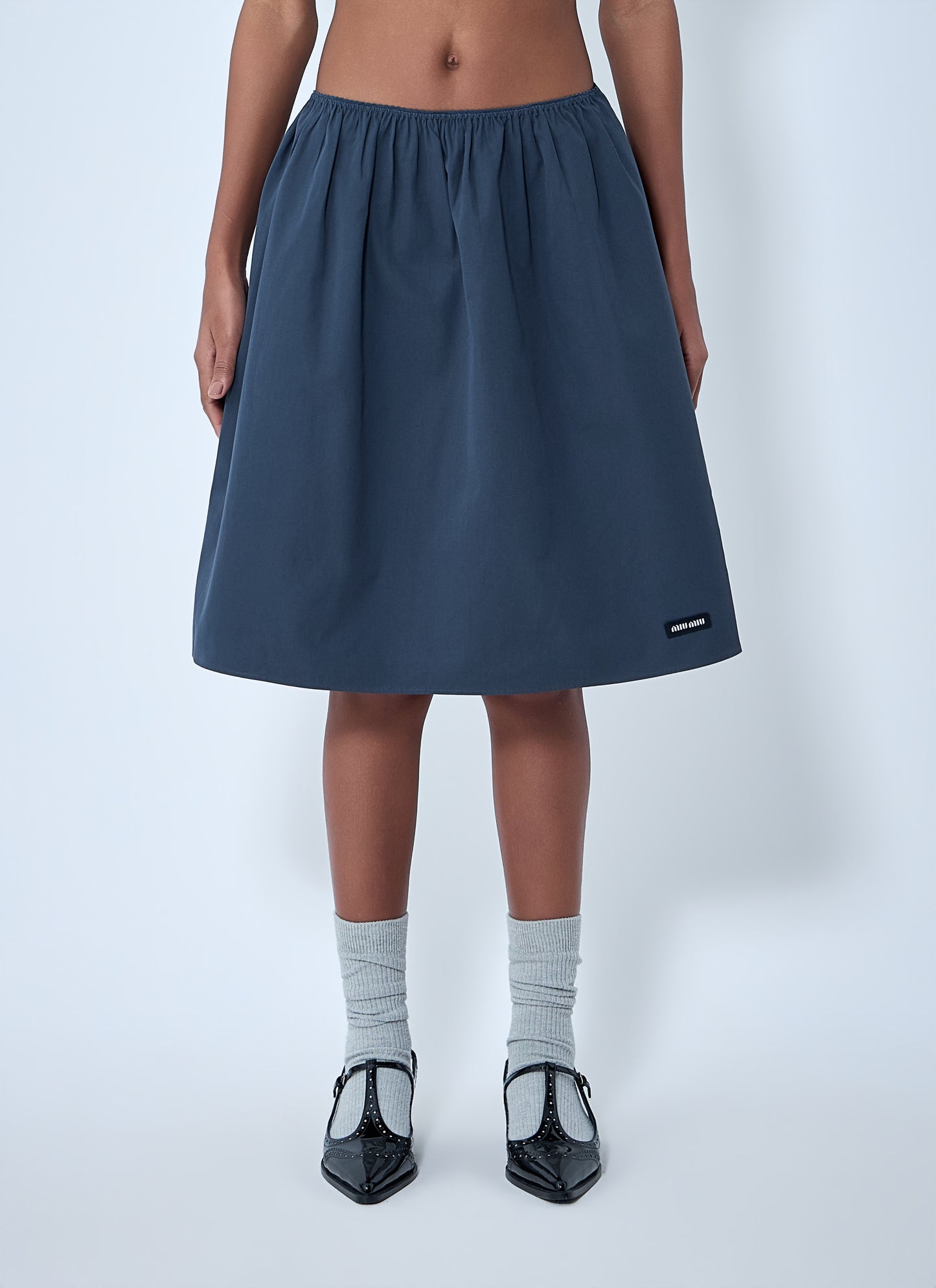 Miu Miu Women Elasticated Waist A-Line Skirt MIU MIU