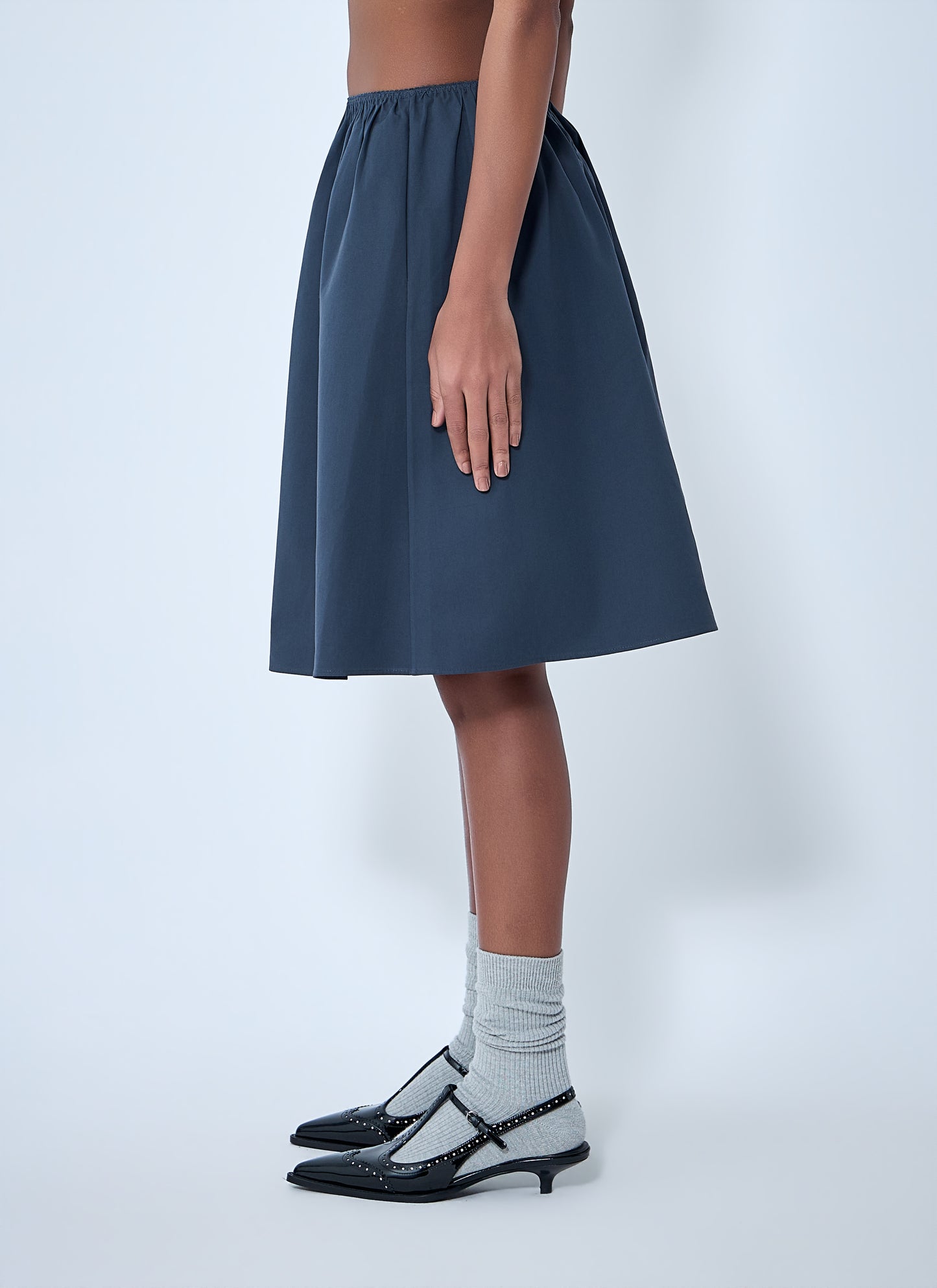 Miu Miu Women Elasticated Waist A-Line Skirt MIU MIU