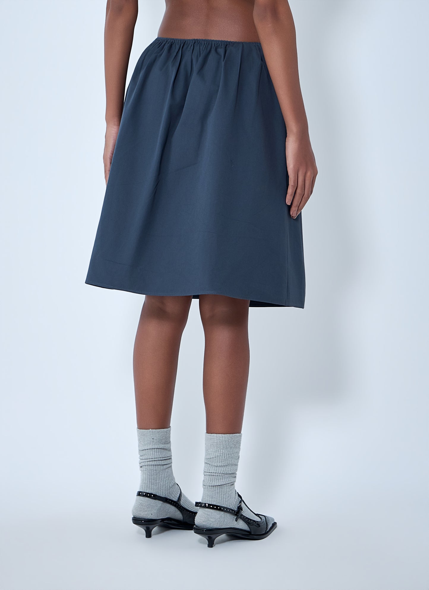Miu Miu Women Elasticated Waist A-Line Skirt MIU MIU
