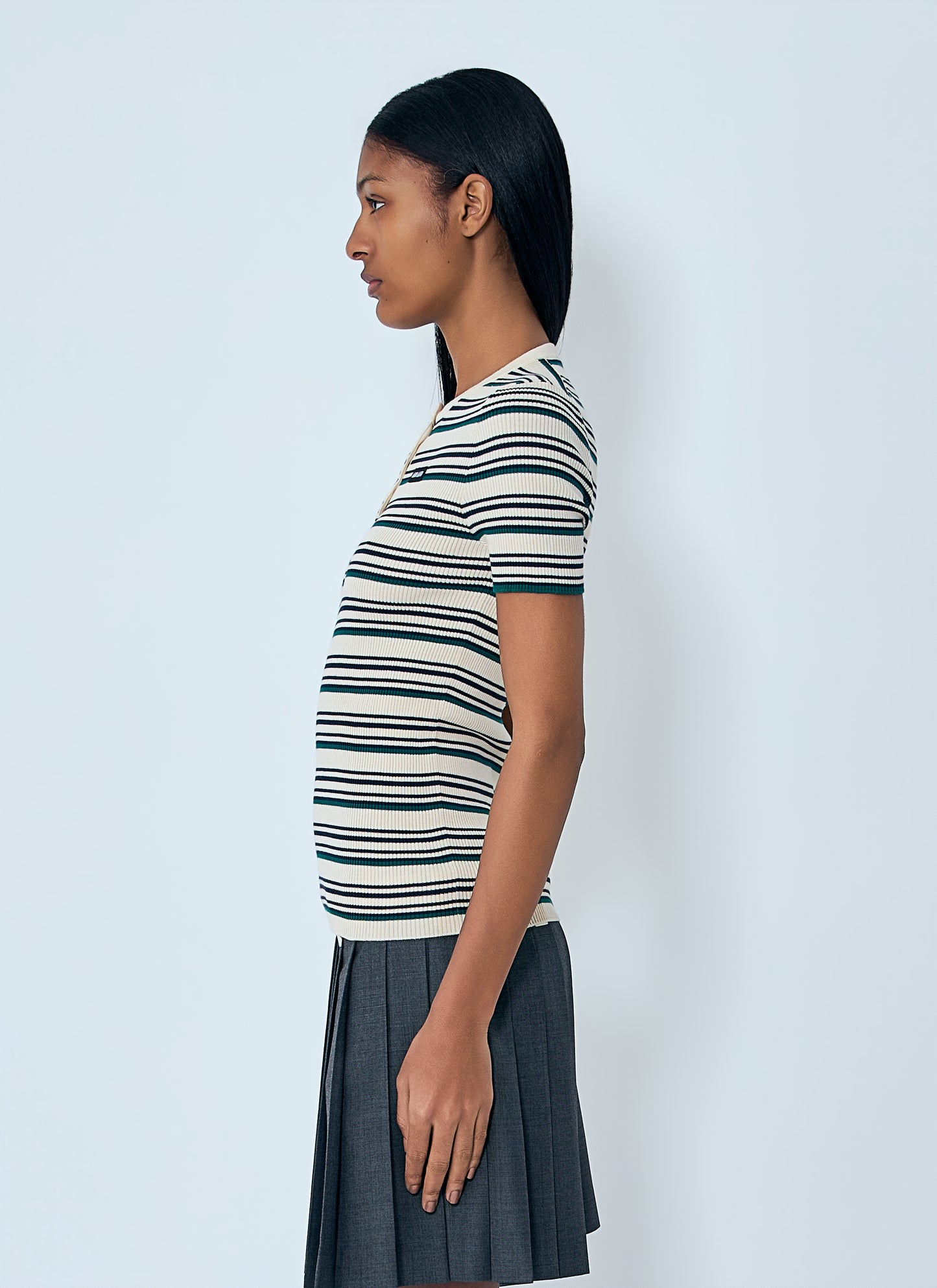 Miu Miu Women Stripes T-Shirt MIU MIU