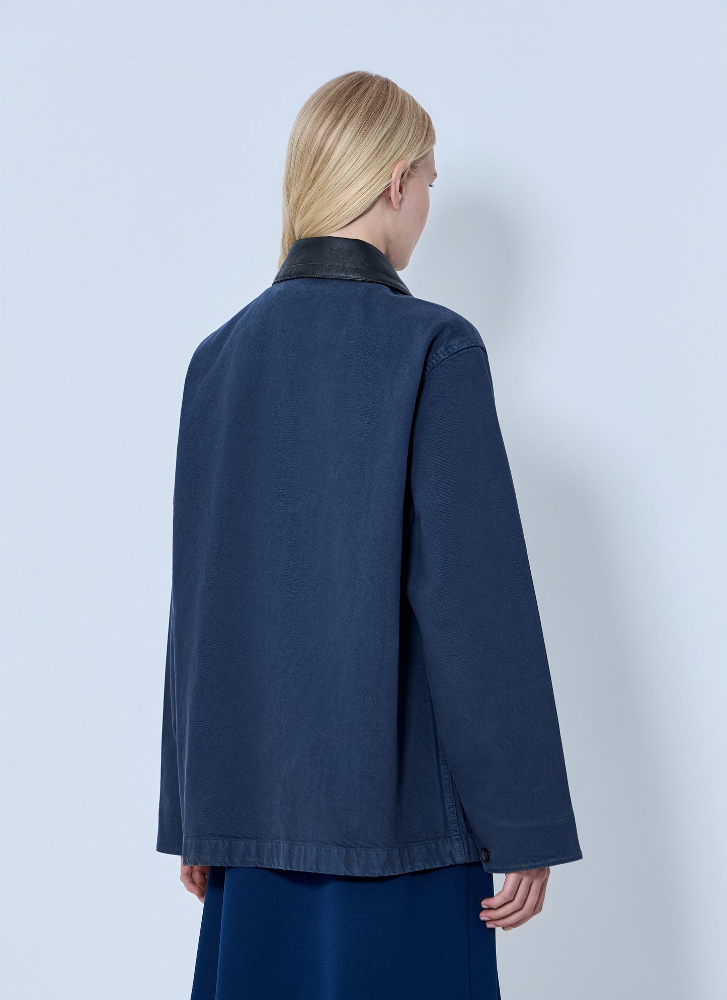 Miu Miu Women Single-Breasted Garment-Dyed Gabardine Jacket MIU MIU