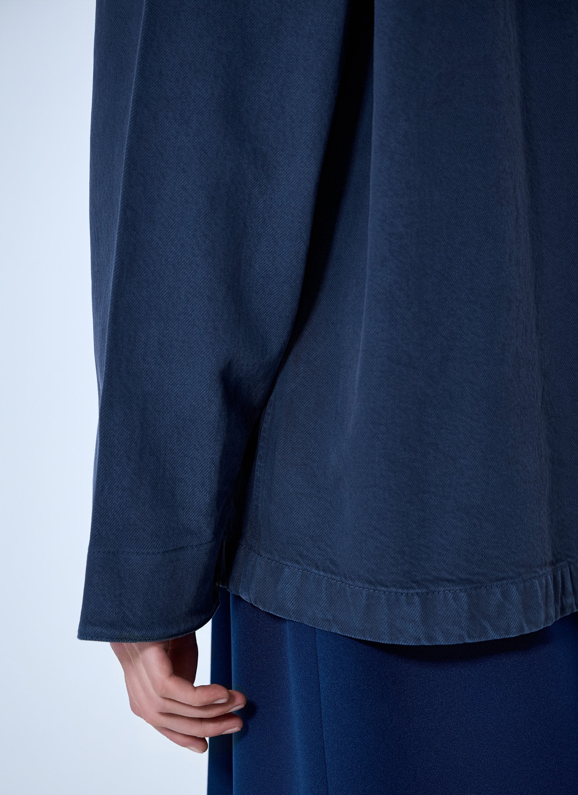 Miu Miu Women Single-Breasted Garment-Dyed Gabardine Jacket MIU MIU