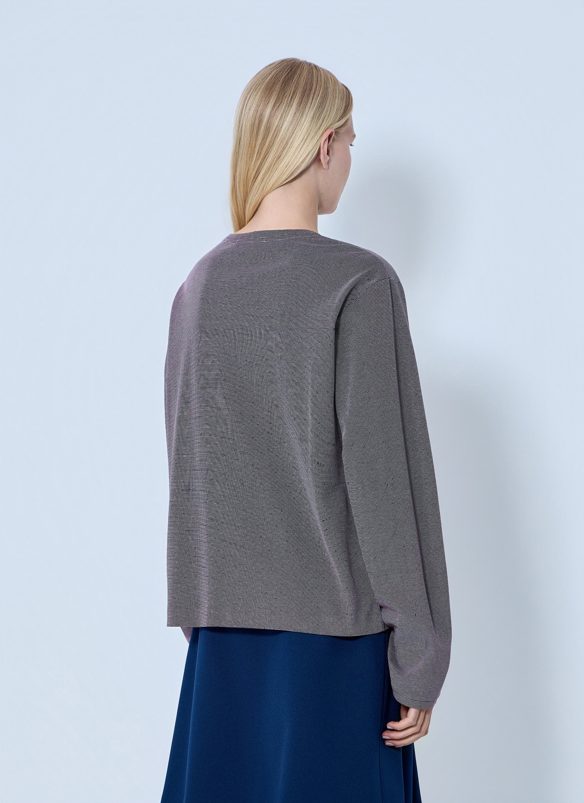 Miu Miu Women Jacquard Jersey T-Shirt MIU MIU