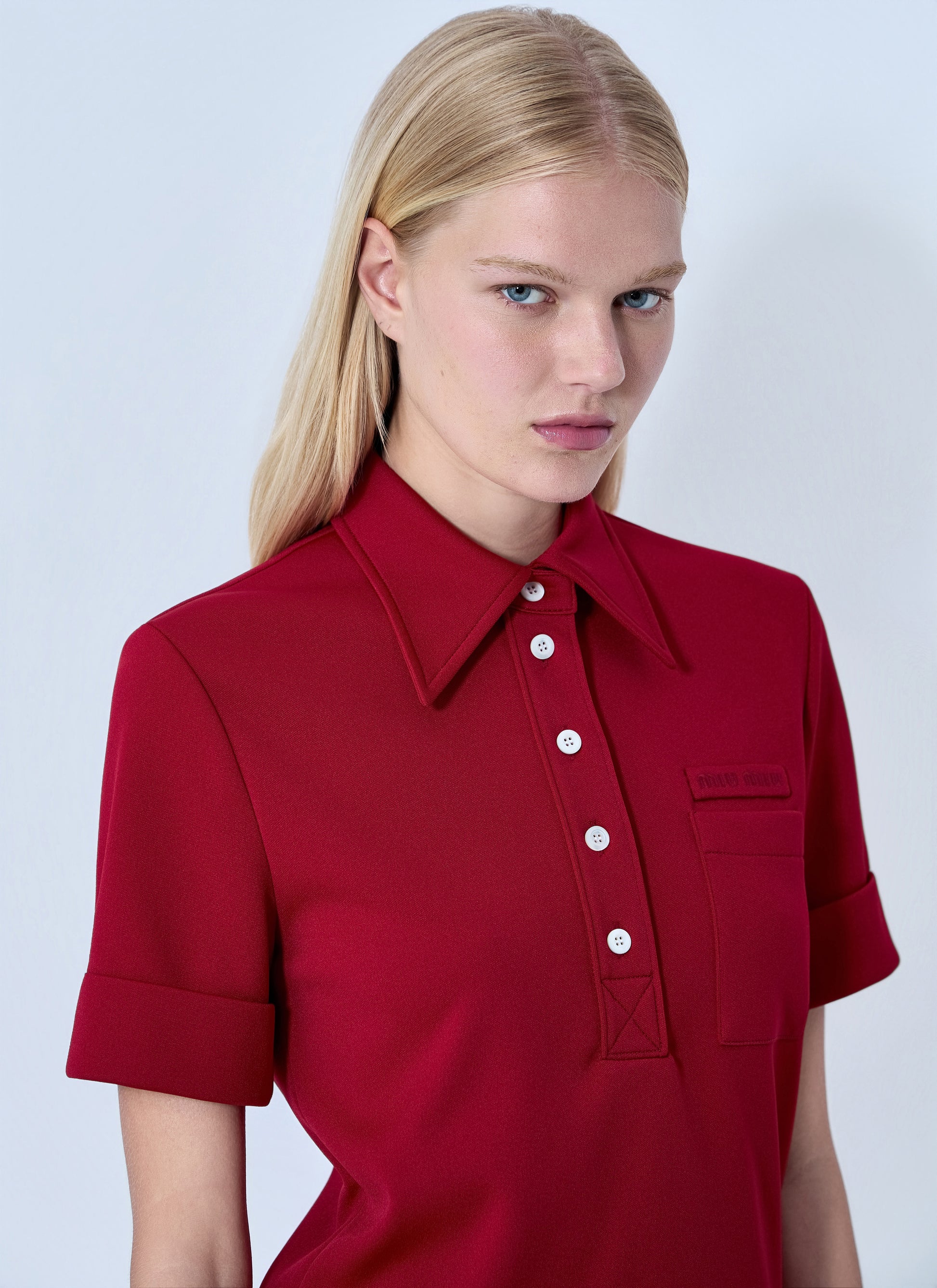 Miu Miu Women Jersey Polo Shirt MIU MIU