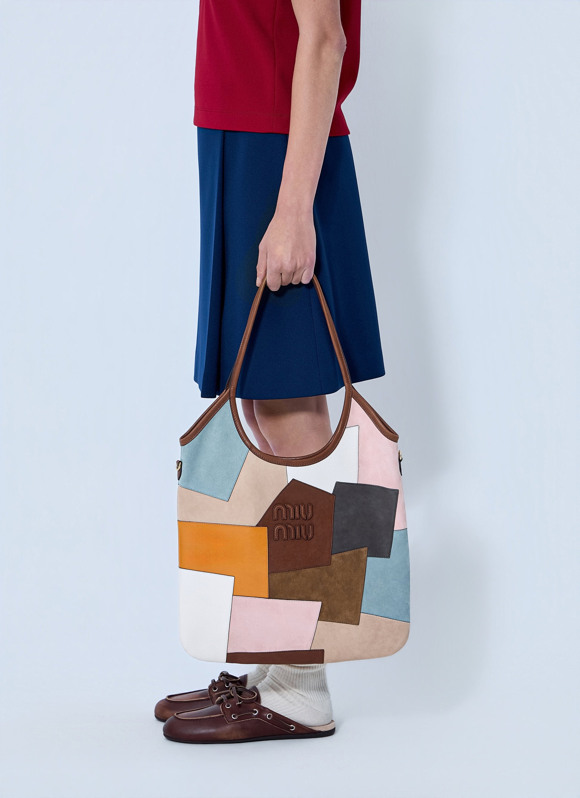 Miu Miu Women Ivy Leather Shoulder Bag MIU MIU