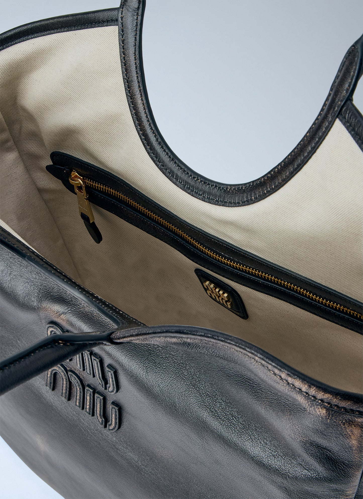 Miu Miu Women Ivy Leather Tote Bag MIU MIU