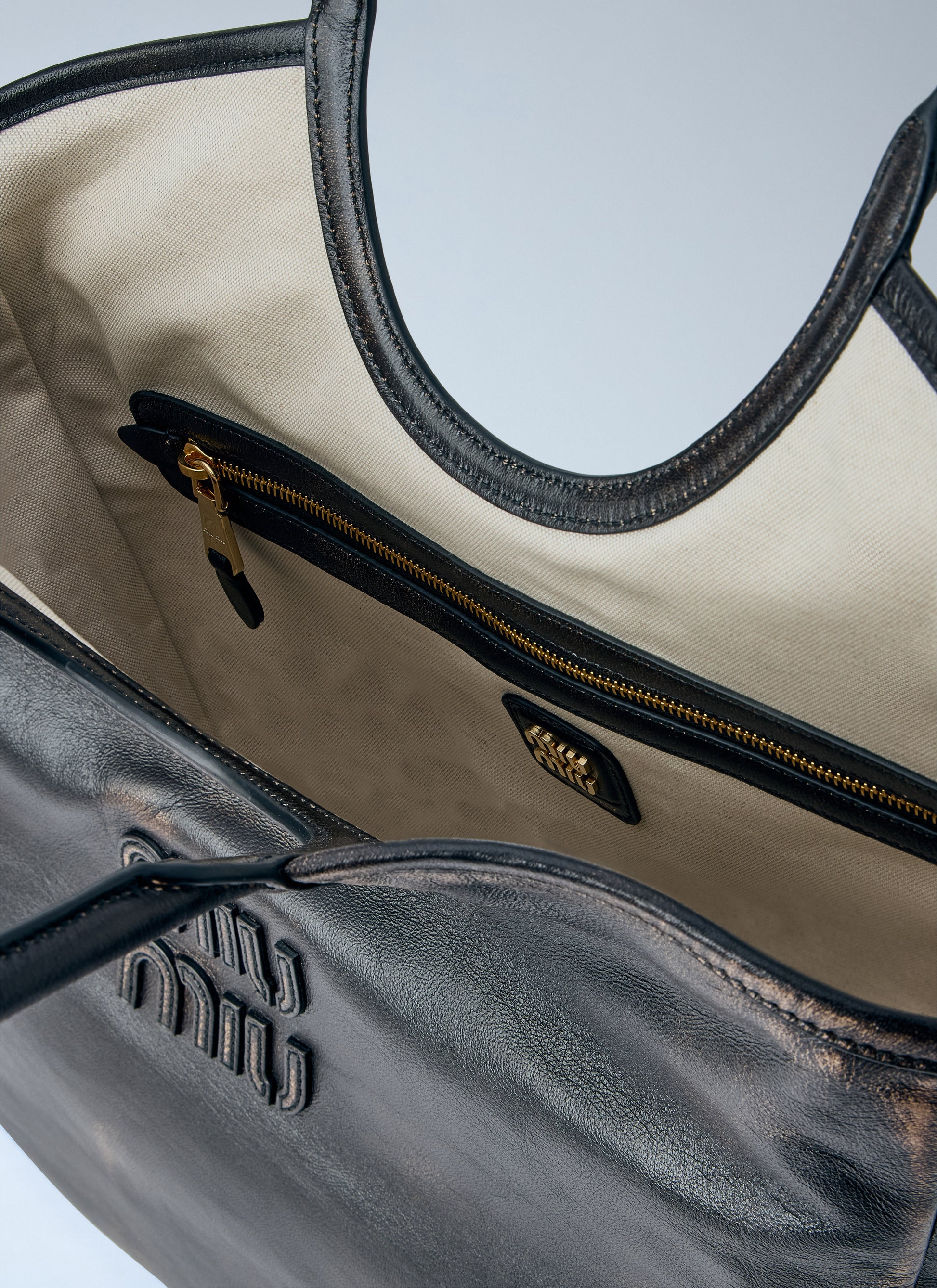 Miu Miu Women Ivy Leather Tote Bag MIU MIU