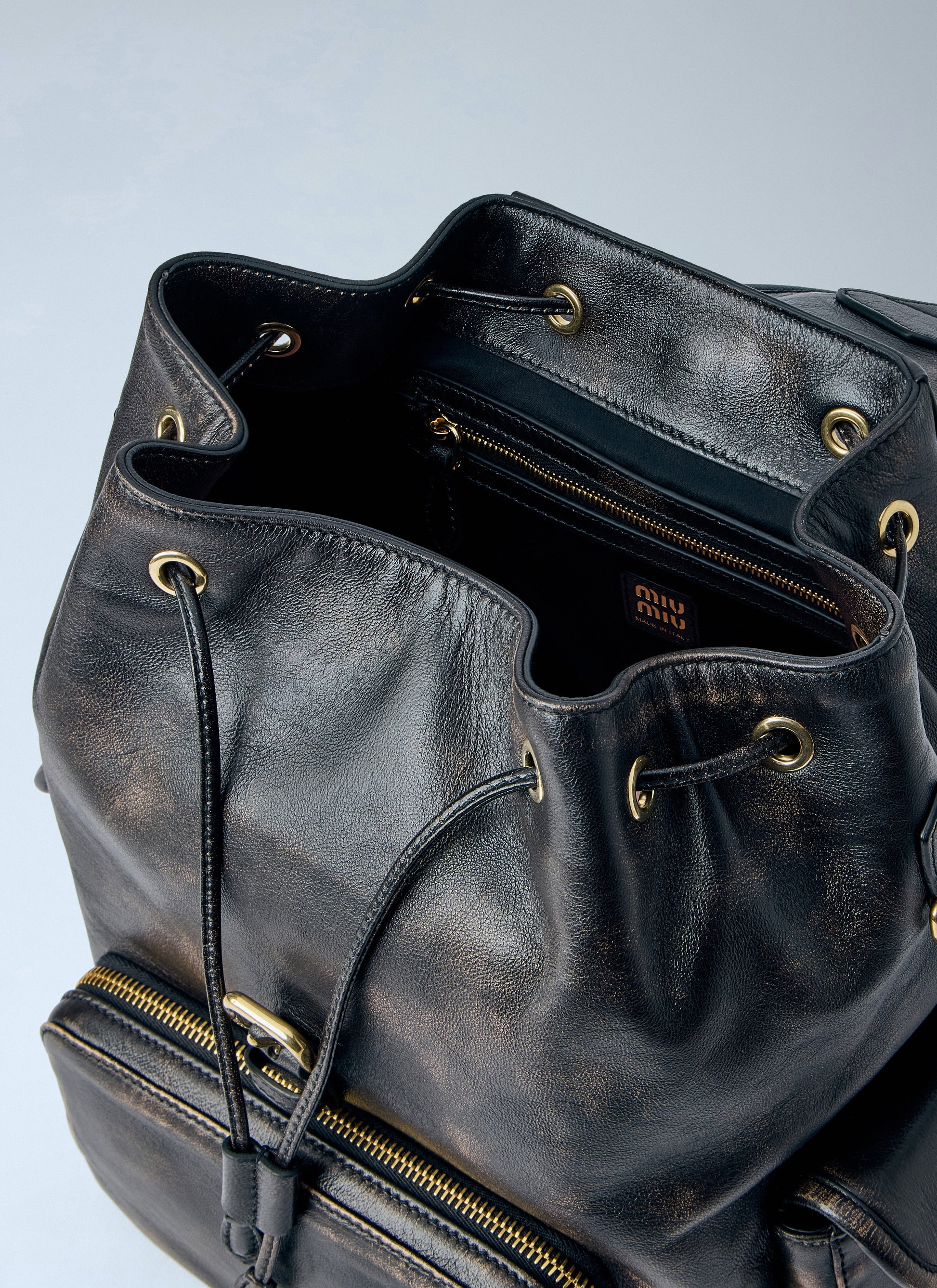 Miu Miu Women Leather Backpack MIU MIU