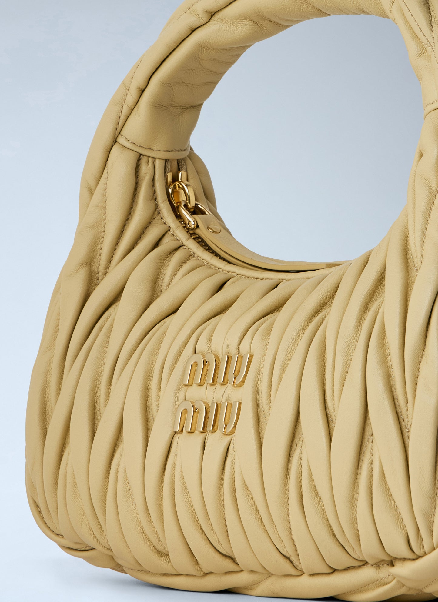 Miu Miu Women Wander Nappa Matelassé Hobo Bag MIU MIU