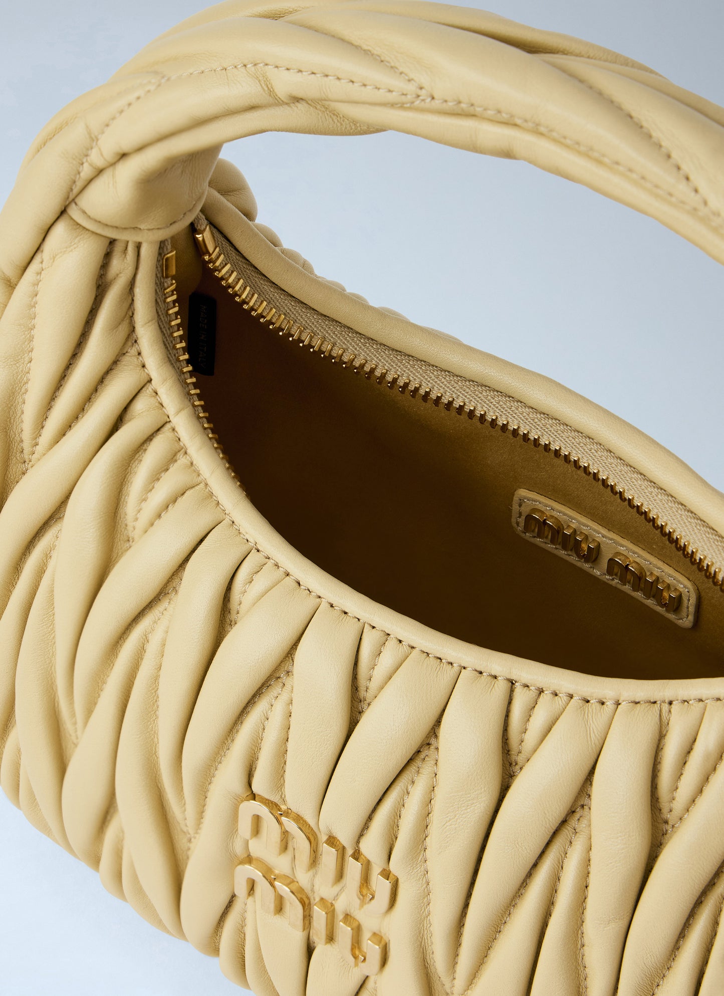 Miu Miu Women Wander Nappa Matelassé Hobo Bag MIU MIU