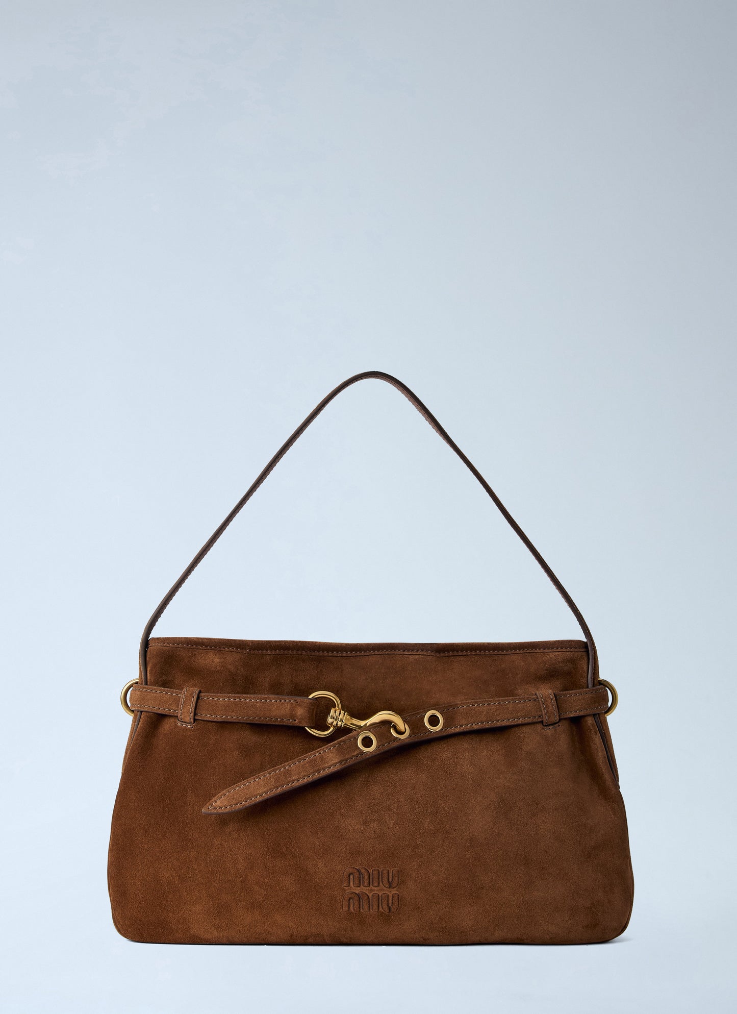 Miu Miu Women Medium Adventure Suede Shoulder Bag MIU MIU