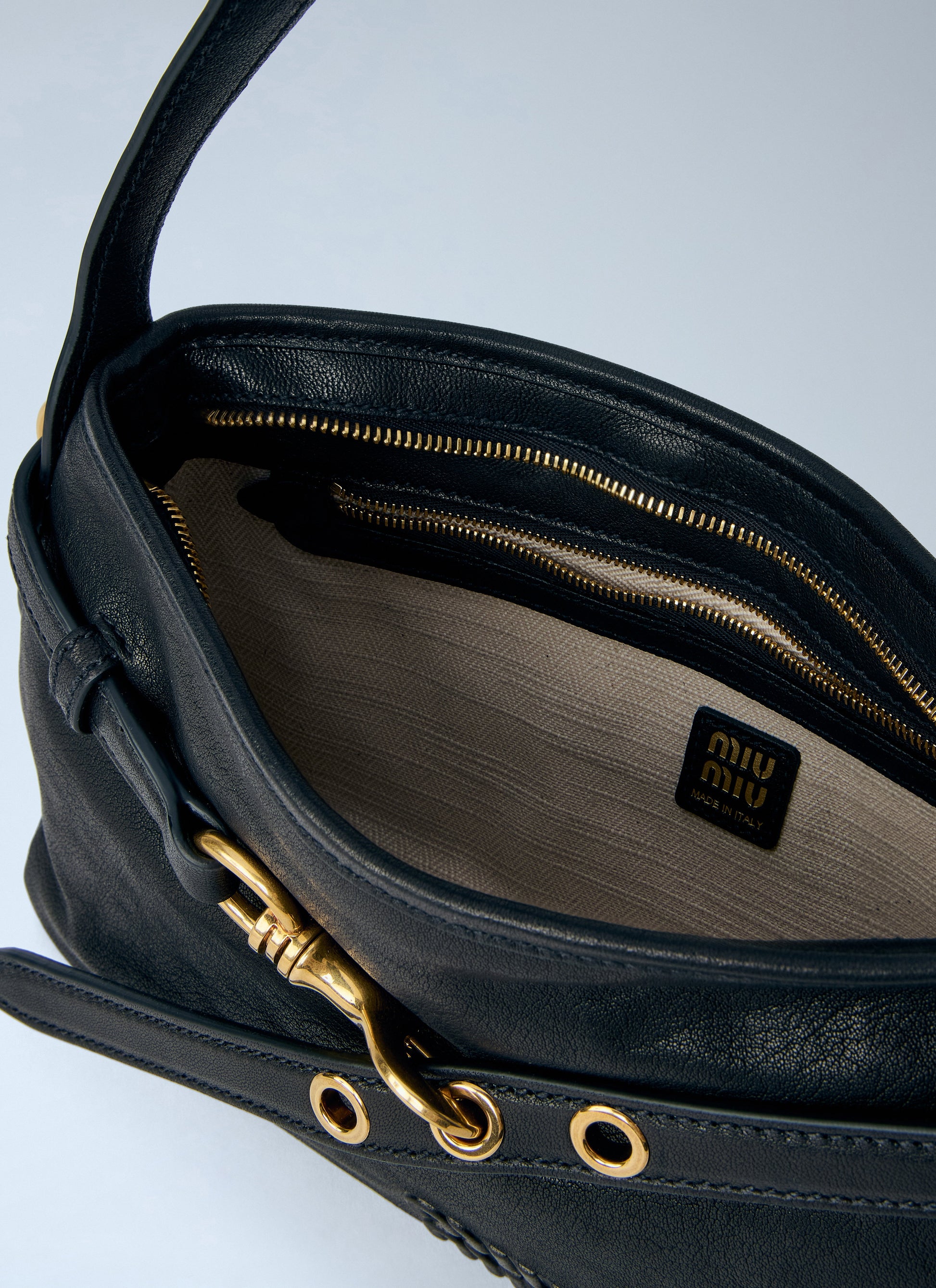 Miu Miu Women Adventure Nappa Leather Shoulder Bag MIU MIU