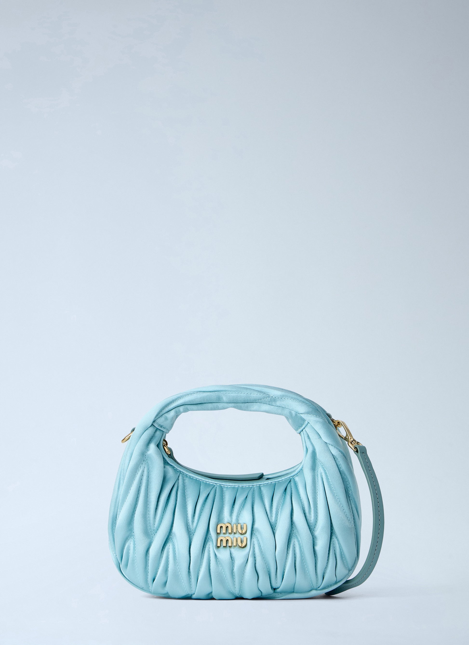 Miu Miu Women Wander Matelassé Satin Mini Bag MIU MIU