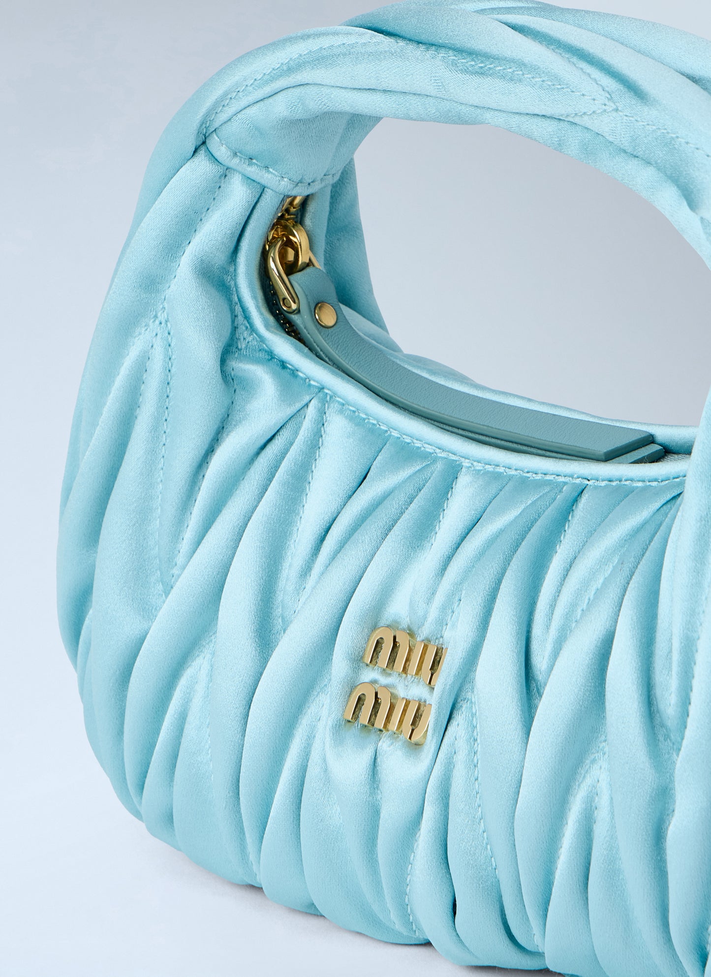 Miu Miu Women Wander Matelassé Satin Mini Bag MIU MIU