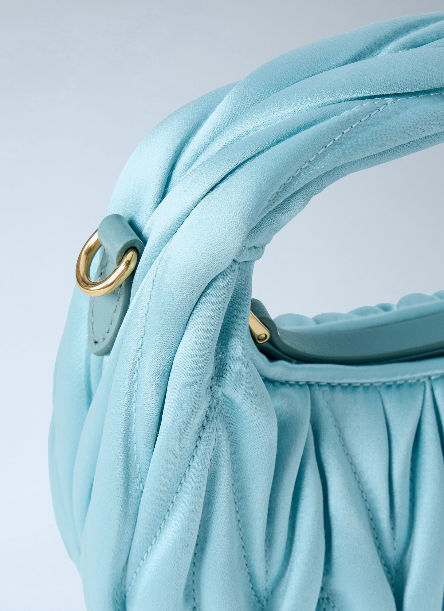 Miu Miu Women Wander Matelassé Satin Mini Bag MIU MIU