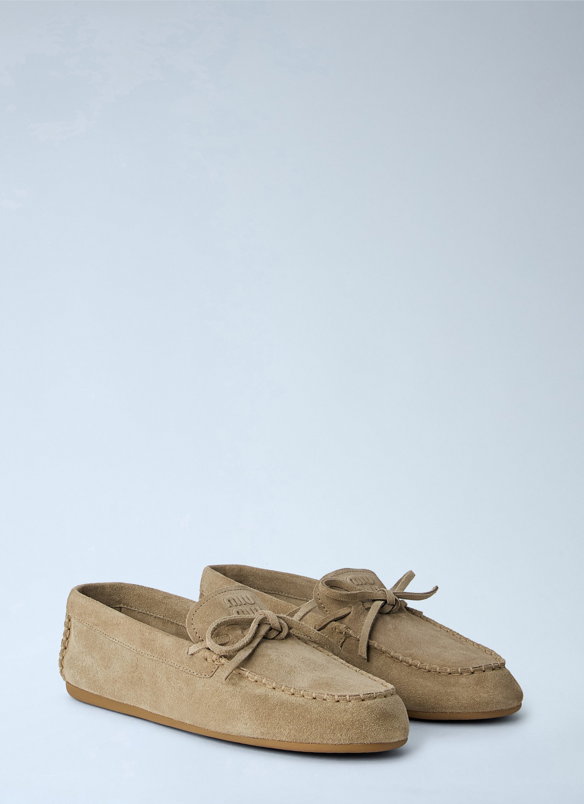 Miu Miu Women Suede Mesh Loafers MIU MIU