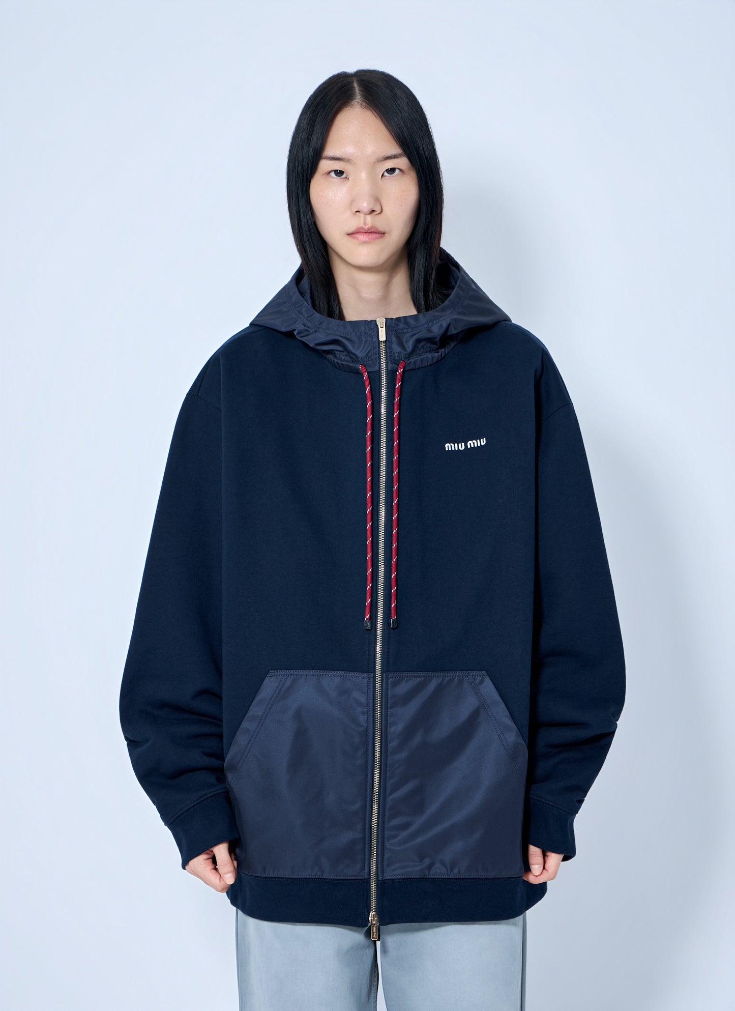 Miu Miu Women Zip Up Hoodie MIU MIU