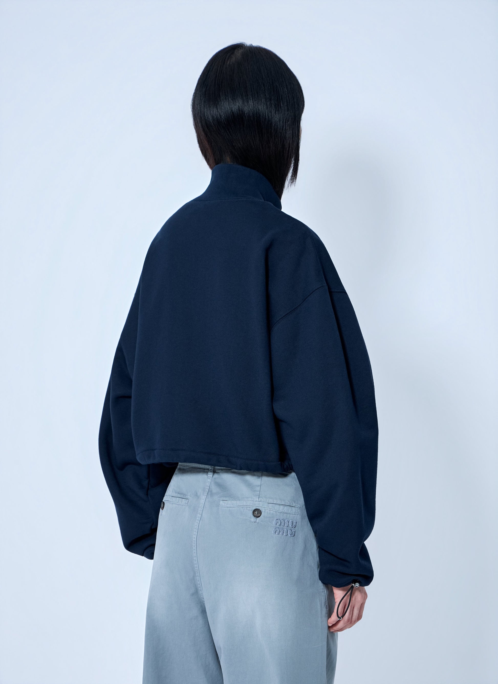 Miu Miu Women Zip Fleece Sweatshirt MIU MIU