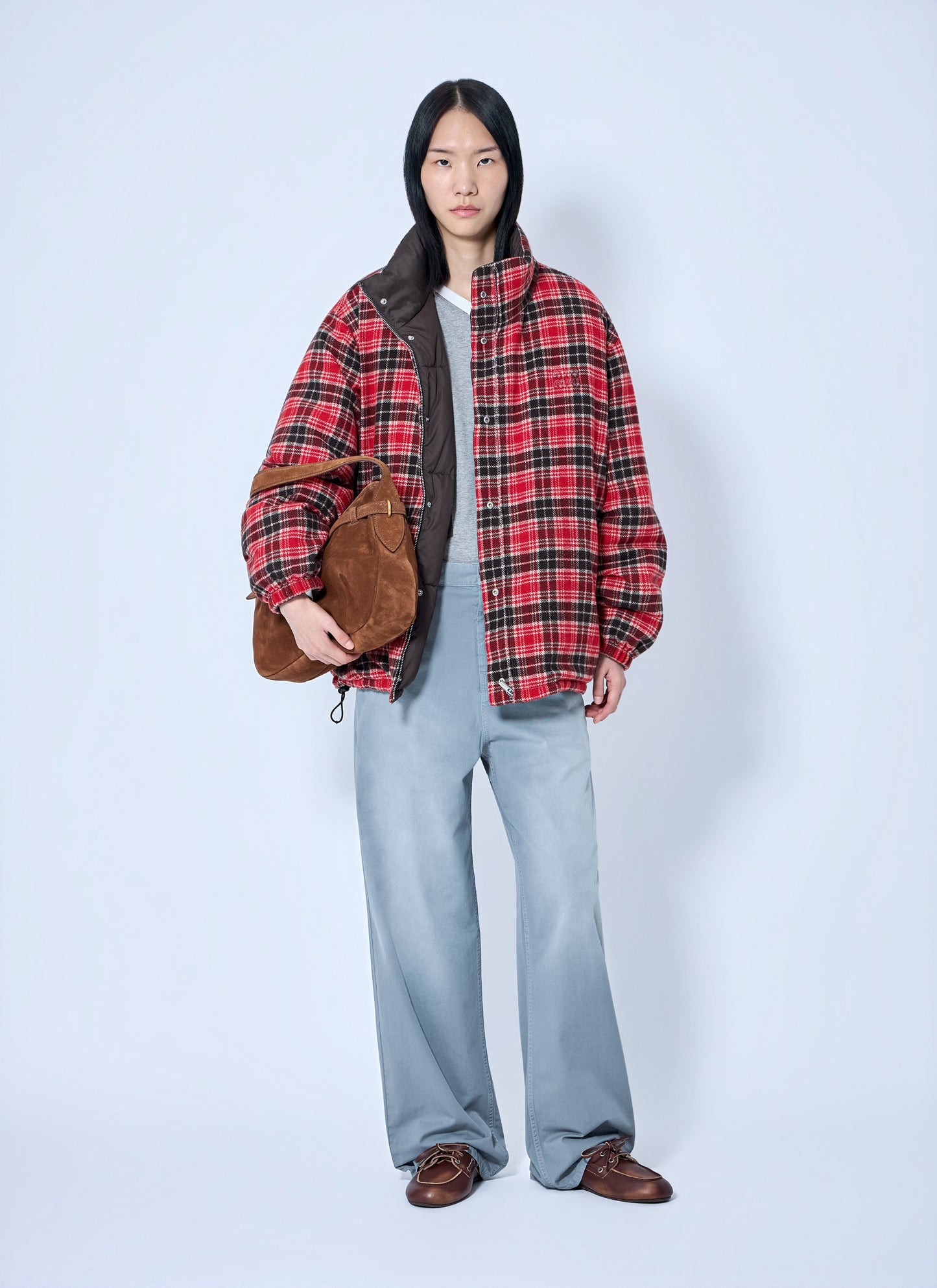 Miu Miu Women Padded Jacket With High Collar MIU MIU