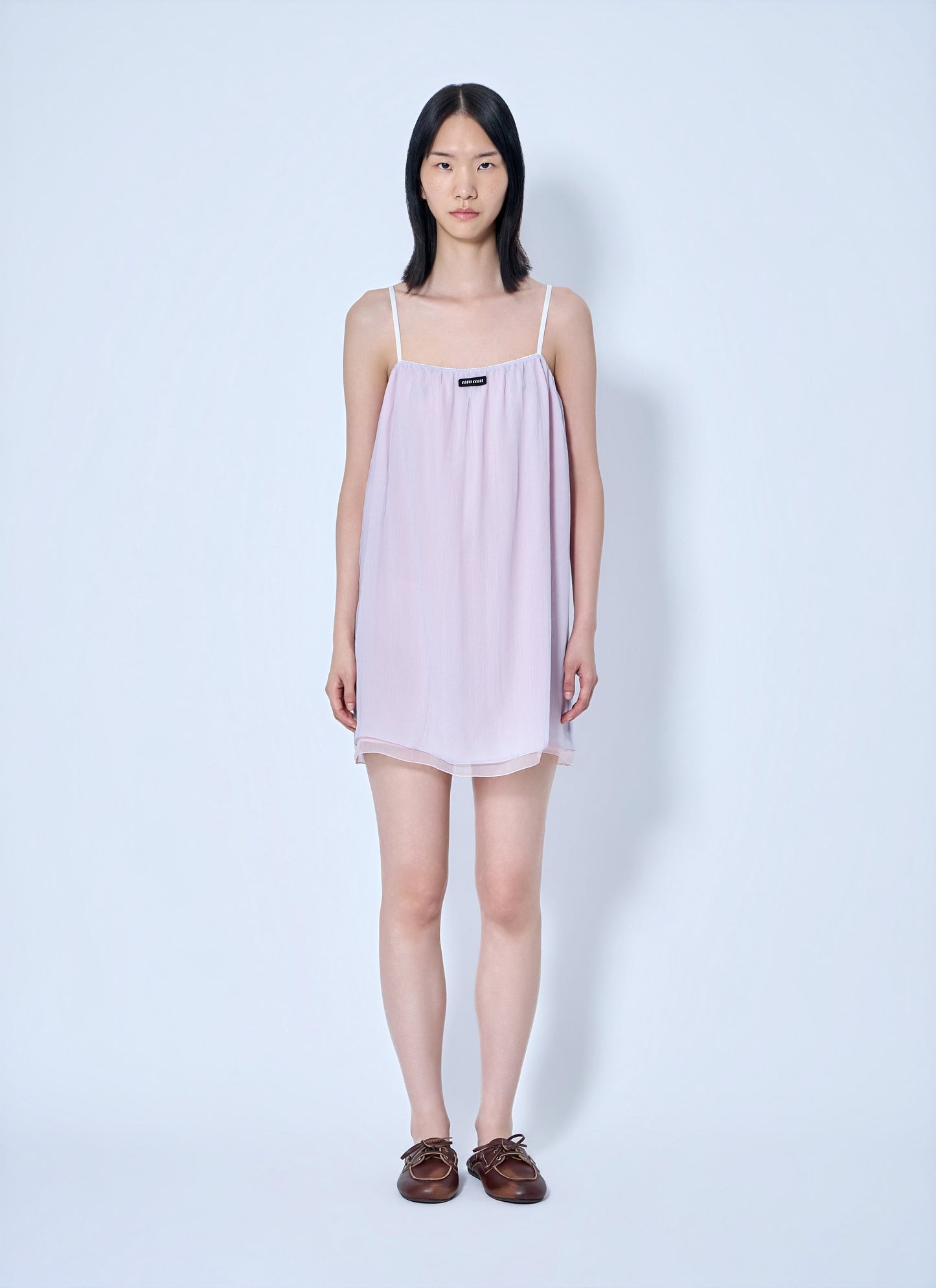 Miu Miu Women Wisteria Chiffon Dress MIU MIU