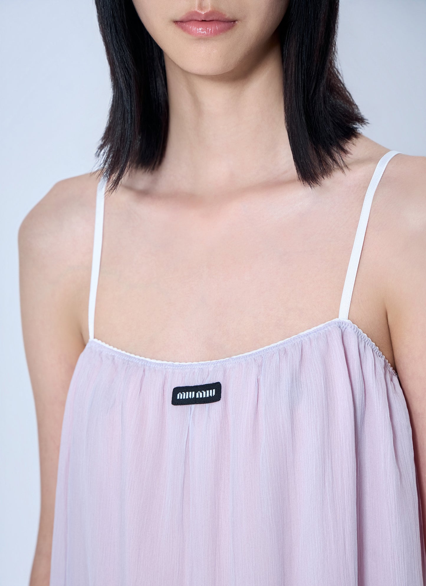 Miu Miu Women Wisteria Chiffon Dress MIU MIU