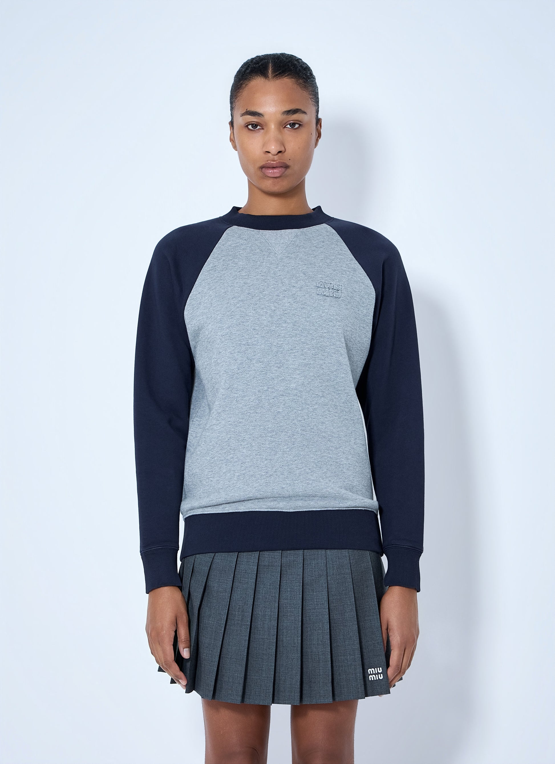 Miu Miu Women Raglan Sleeve Sweatshirt MIU MIU