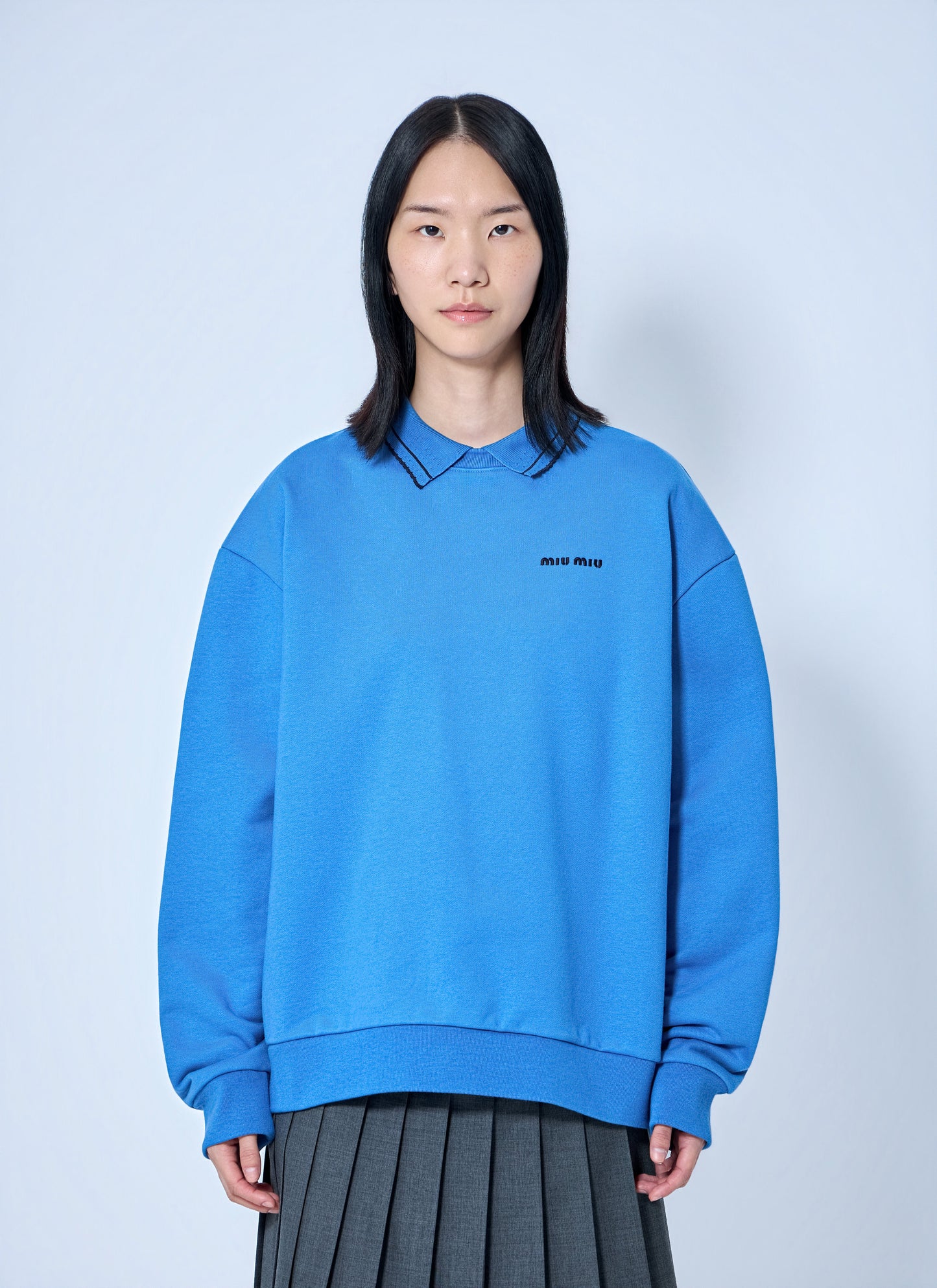Miu Miu Women Logo Motif Sweatshirt MIU MIU