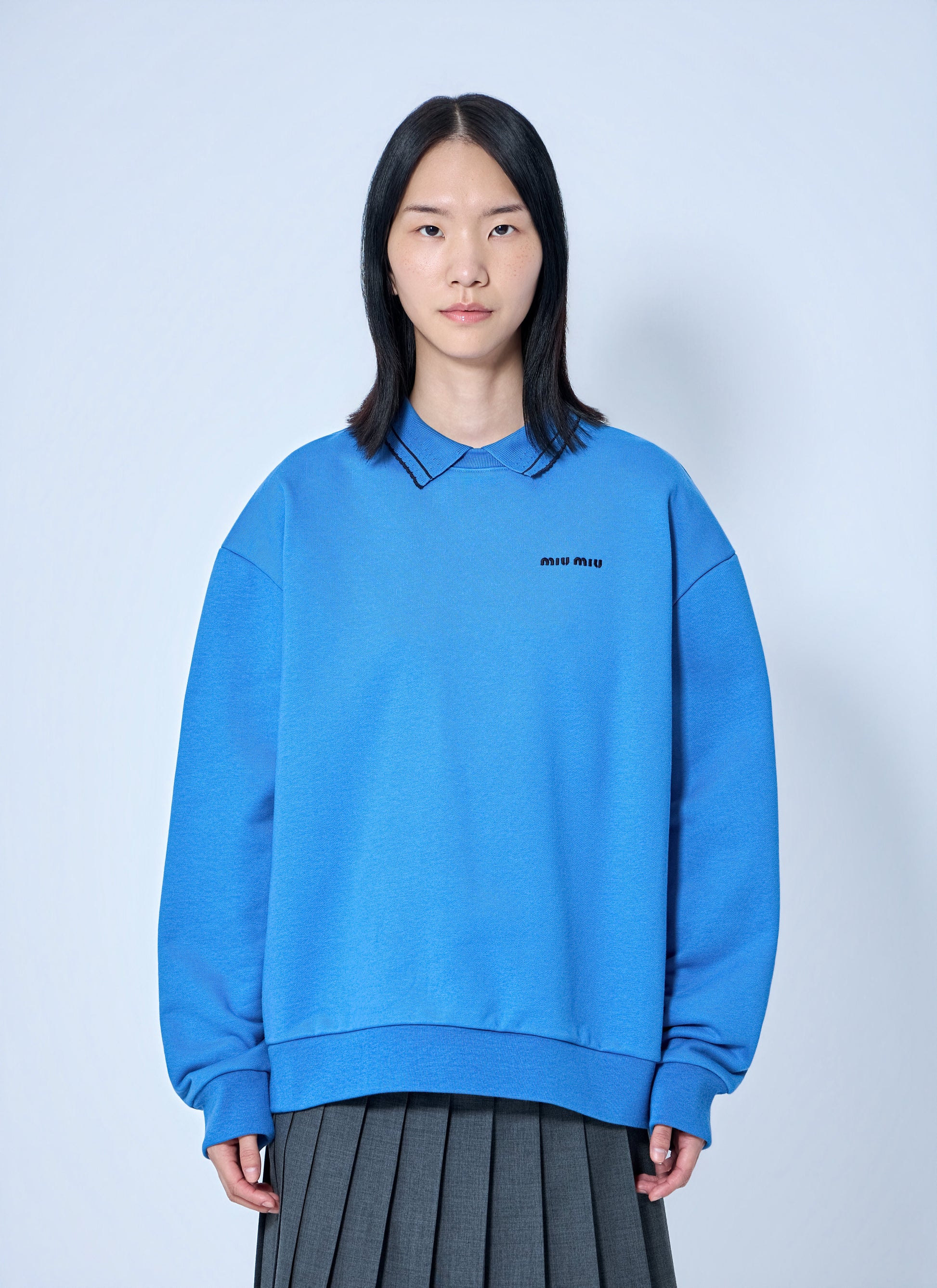 Miu Miu Women Logo Motif Sweatshirt MIU MIU