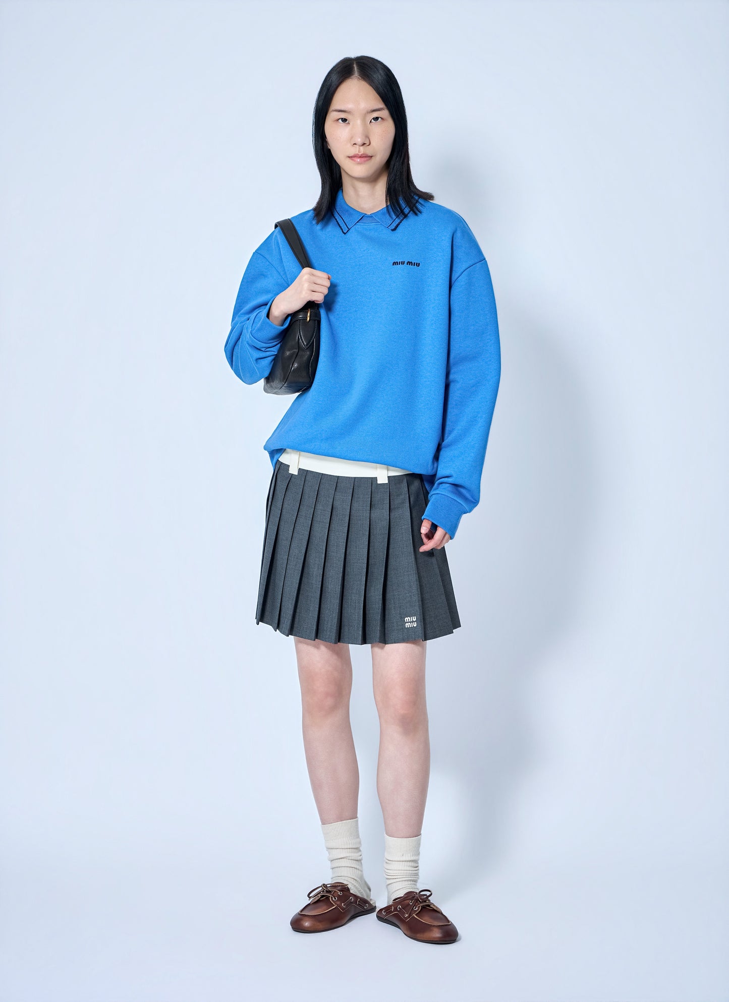 Miu Miu Women Logo Motif Sweatshirt MIU MIU