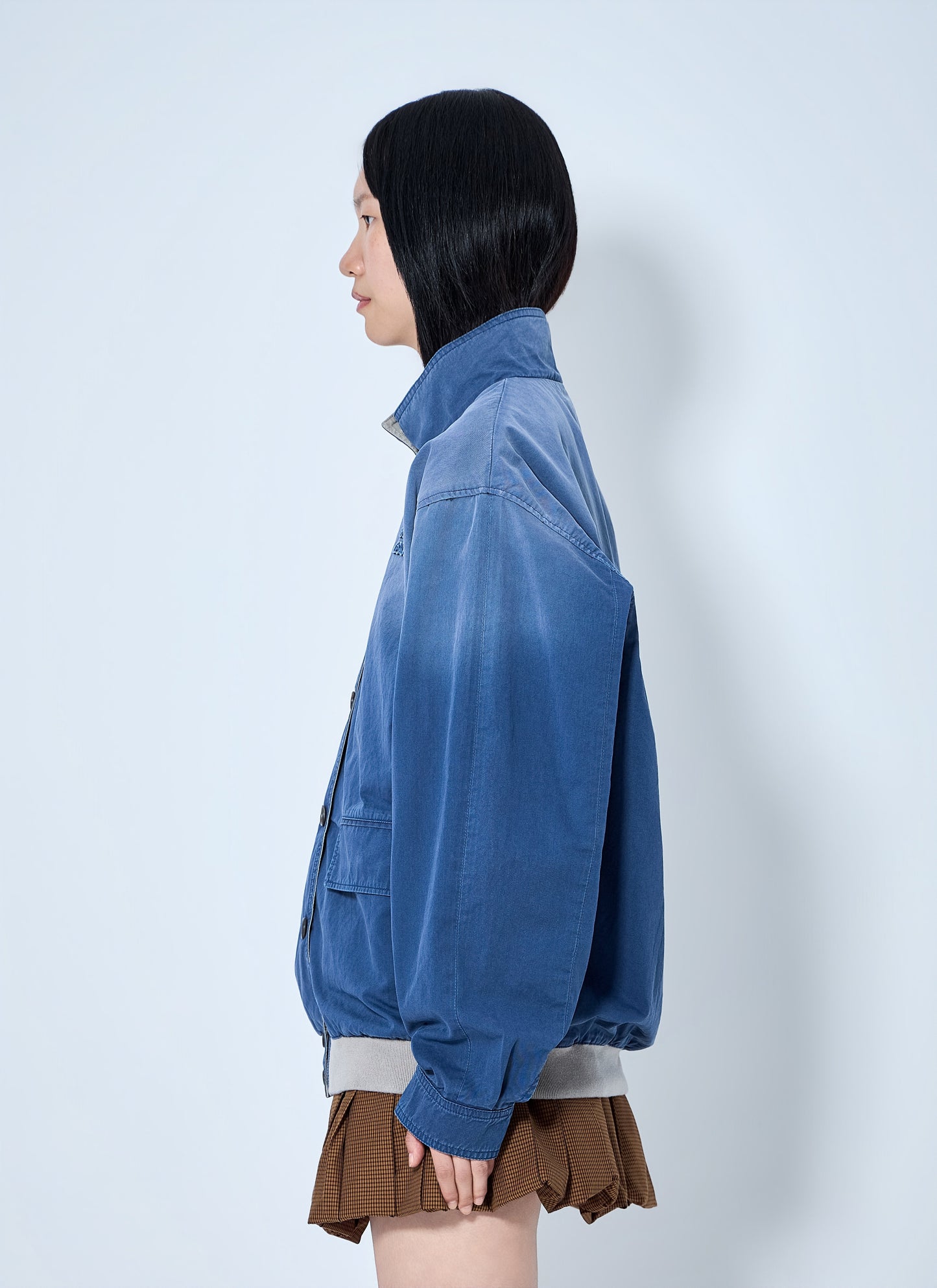 Miu Miu Women Old Washed Twill Blouson Jacket