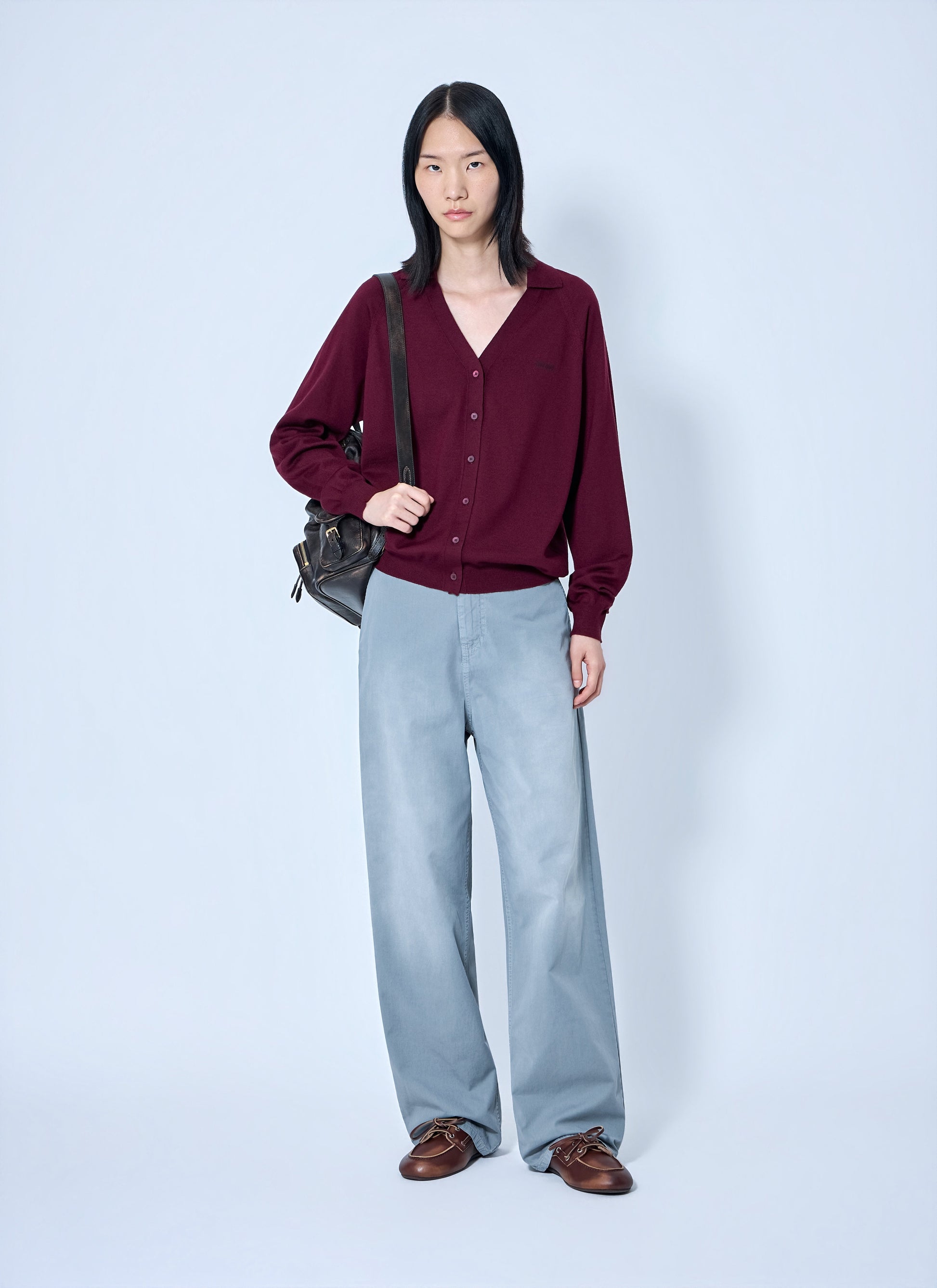 Miu Miu Women Knit Cardigan With Logo MIU MIU