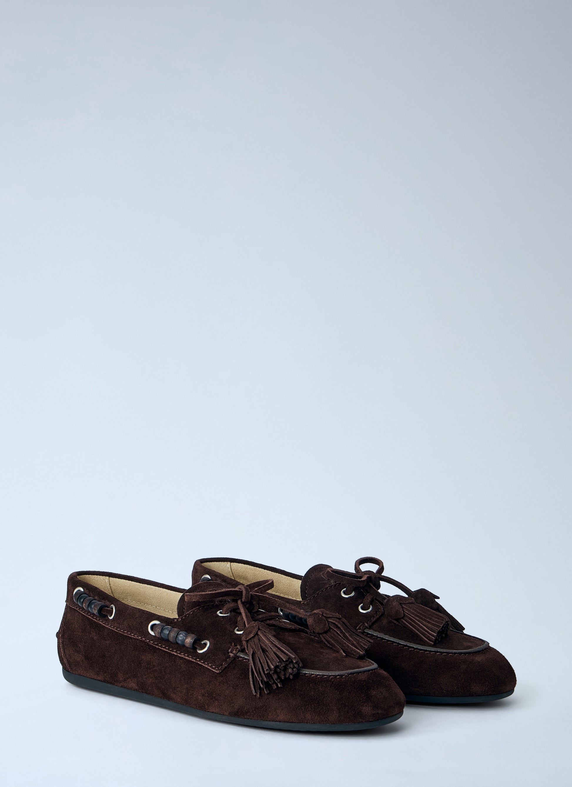 Miu Miu Women Suede Tassel Loafers MIU MIU