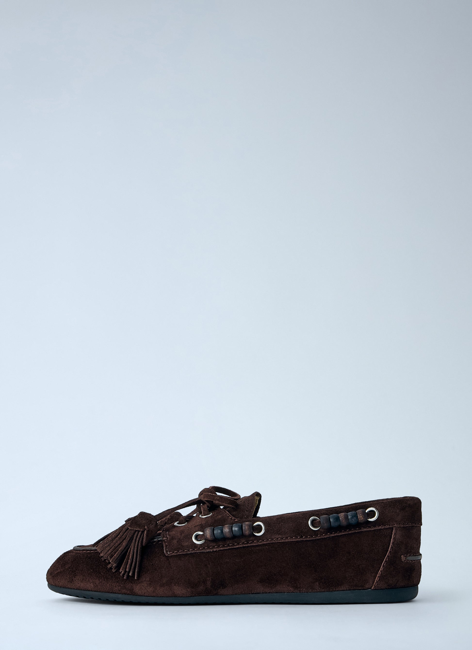 Miu Miu Women Suede Tassel Loafers MIU MIU