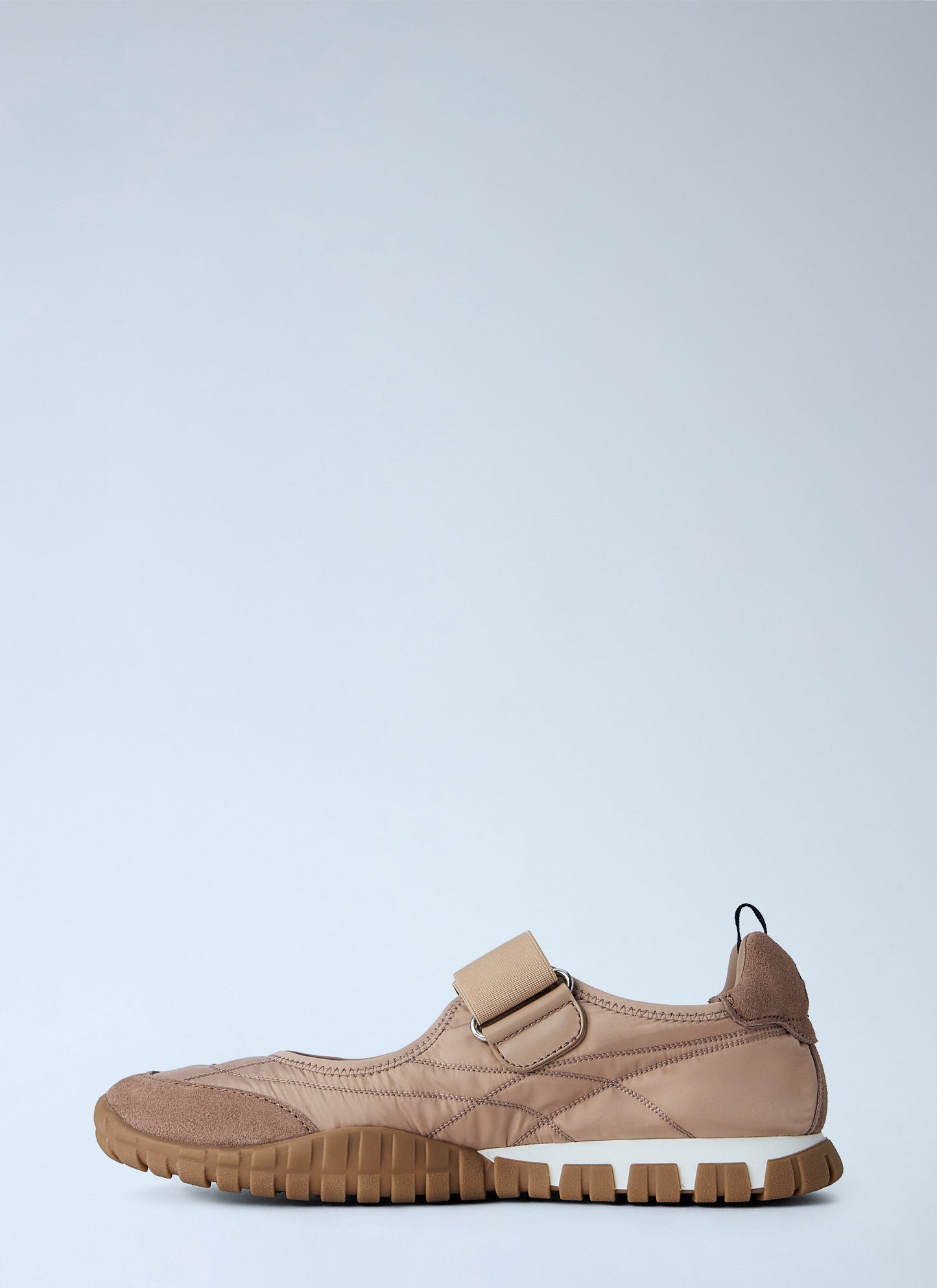 Miu Miu Women Tyre Technical Fabric And Suede Ballerinas MIU MIU