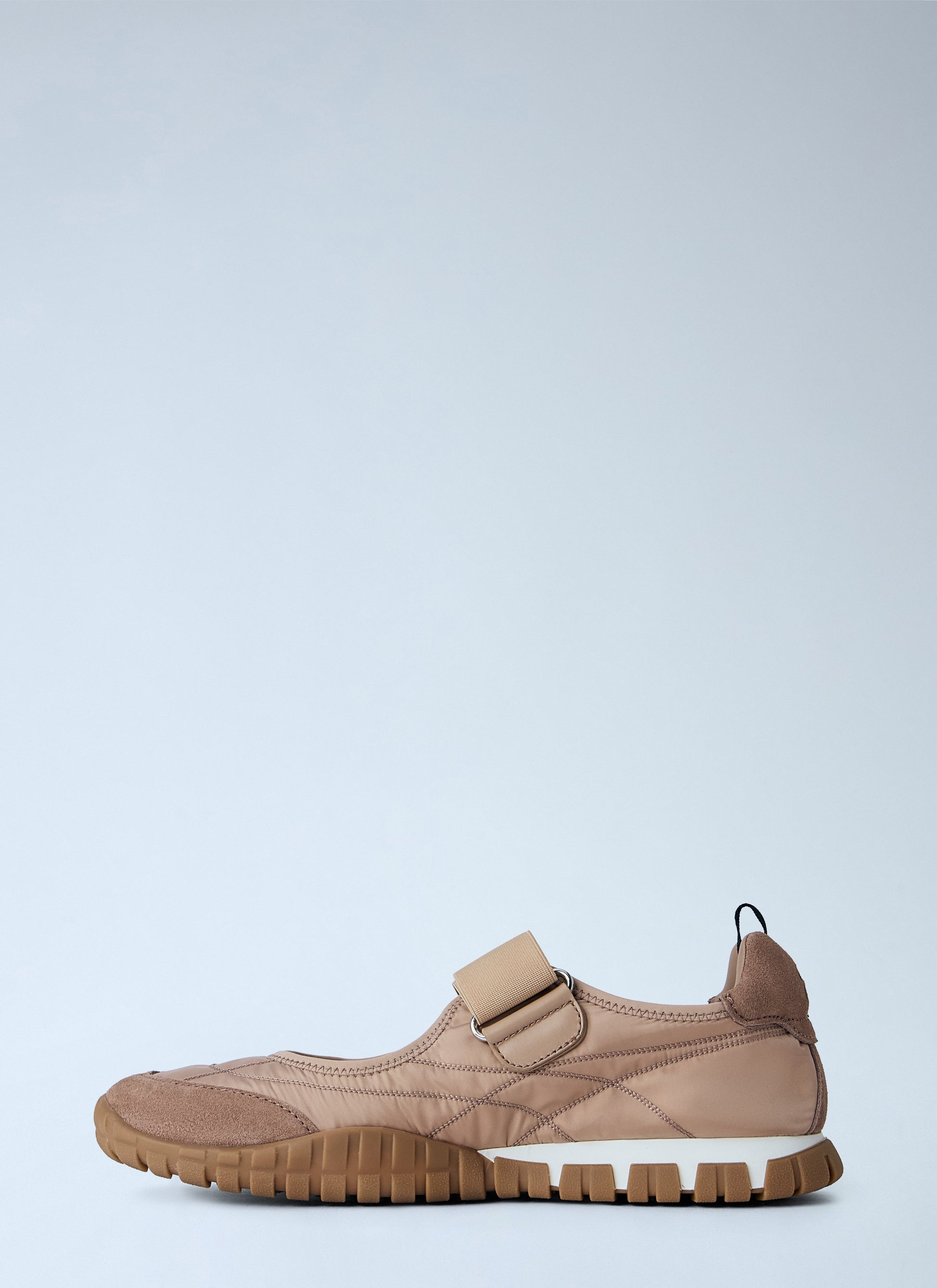 Miu Miu Women Tyre Technical Fabric And Suede Ballerinas MIU MIU