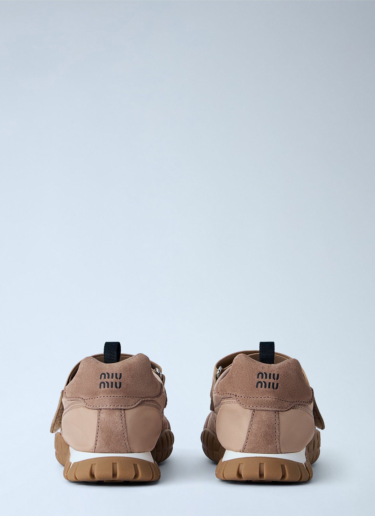 Miu Miu Women Tyre Technical Fabric And Suede Ballerinas MIU MIU
