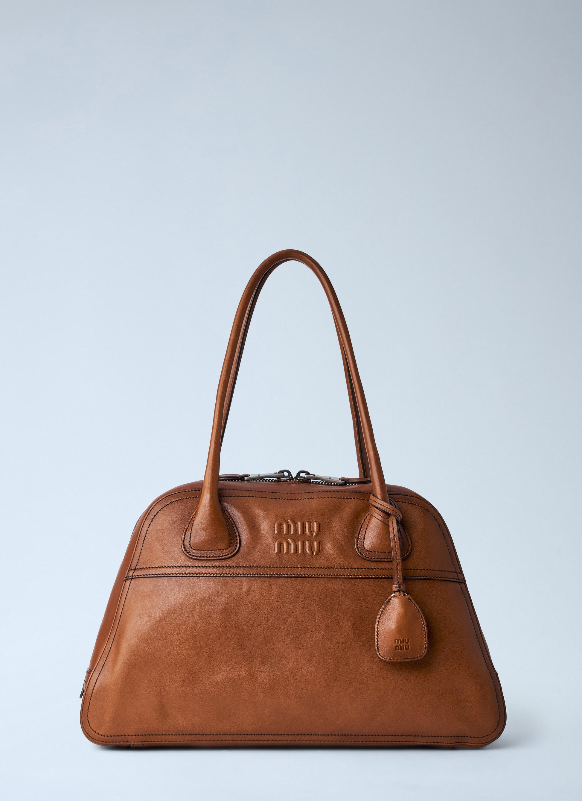 Miu Miu Women Embossed Leather Top Handle Bag MIU MIU