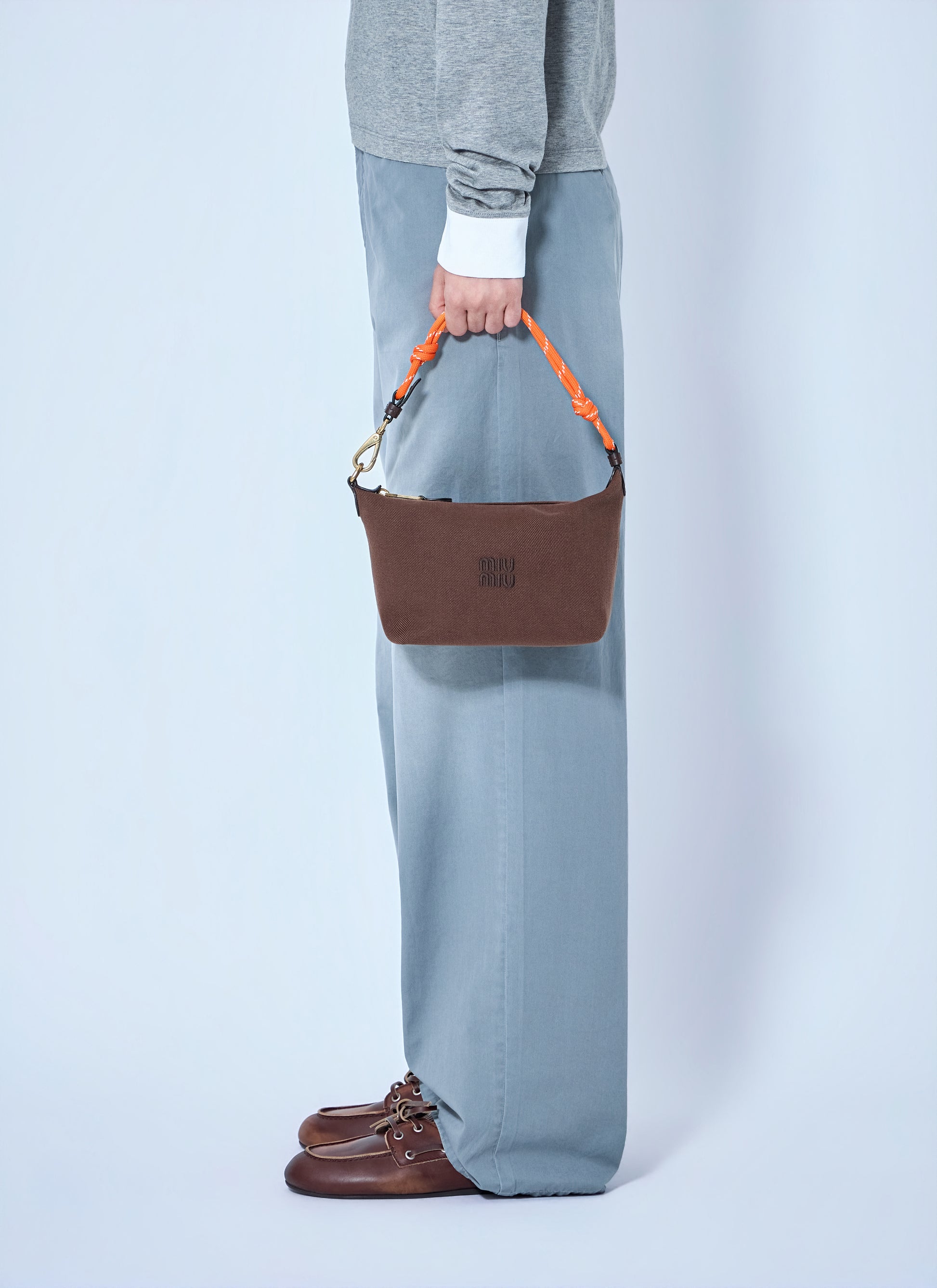 Miu Miu Women Gabardine Zip Handbag MIU MIU