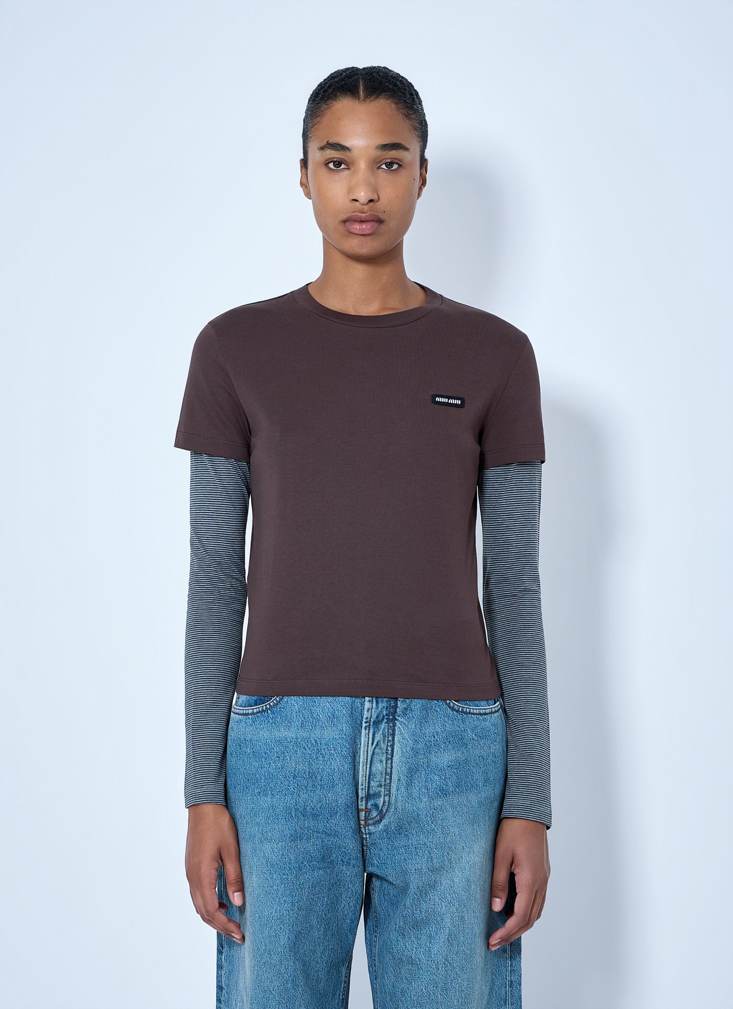 Miu Miu Women Jersey T-Shirt MIU MIU