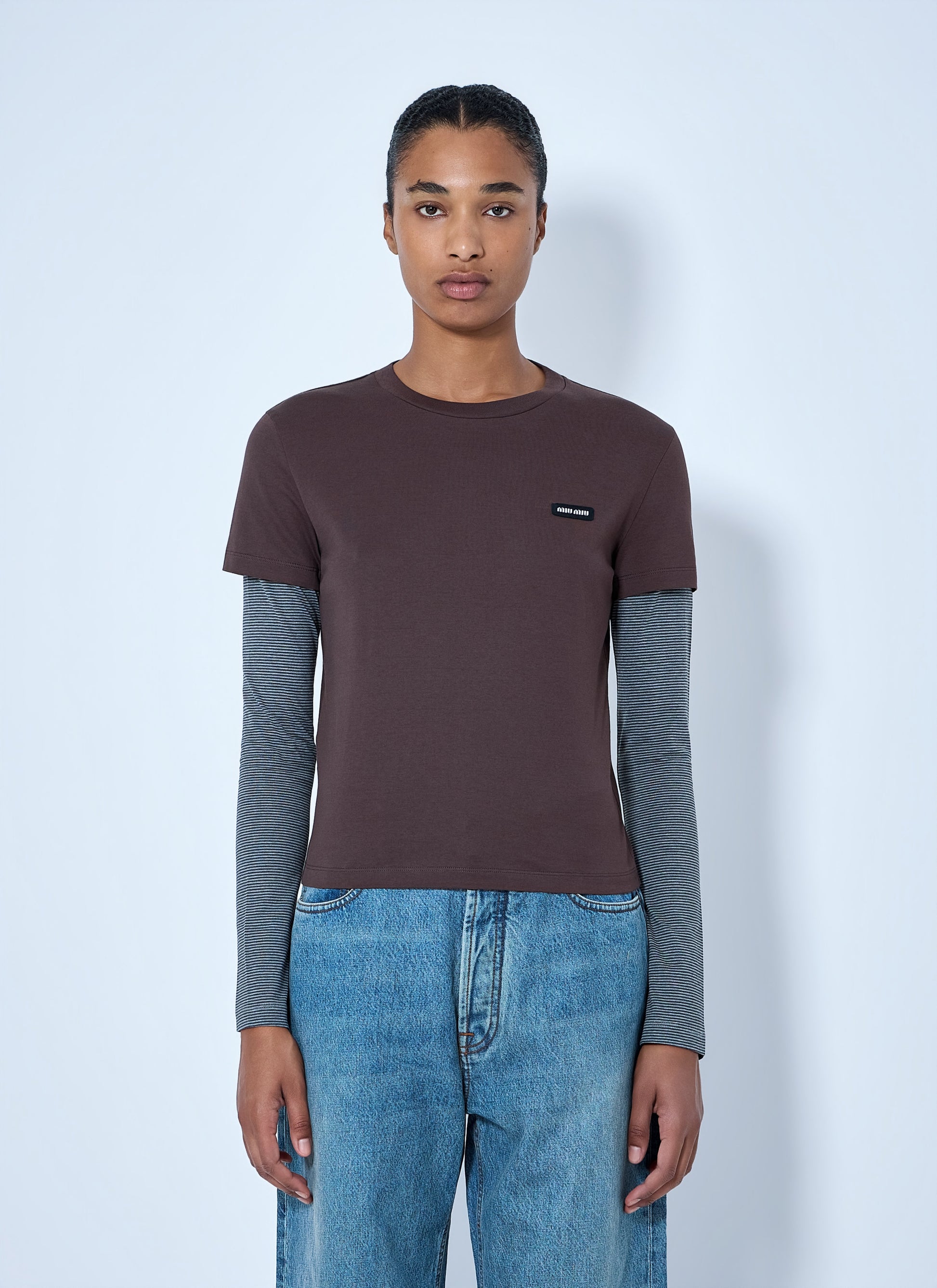 Miu Miu Women Jersey T-Shirt MIU MIU