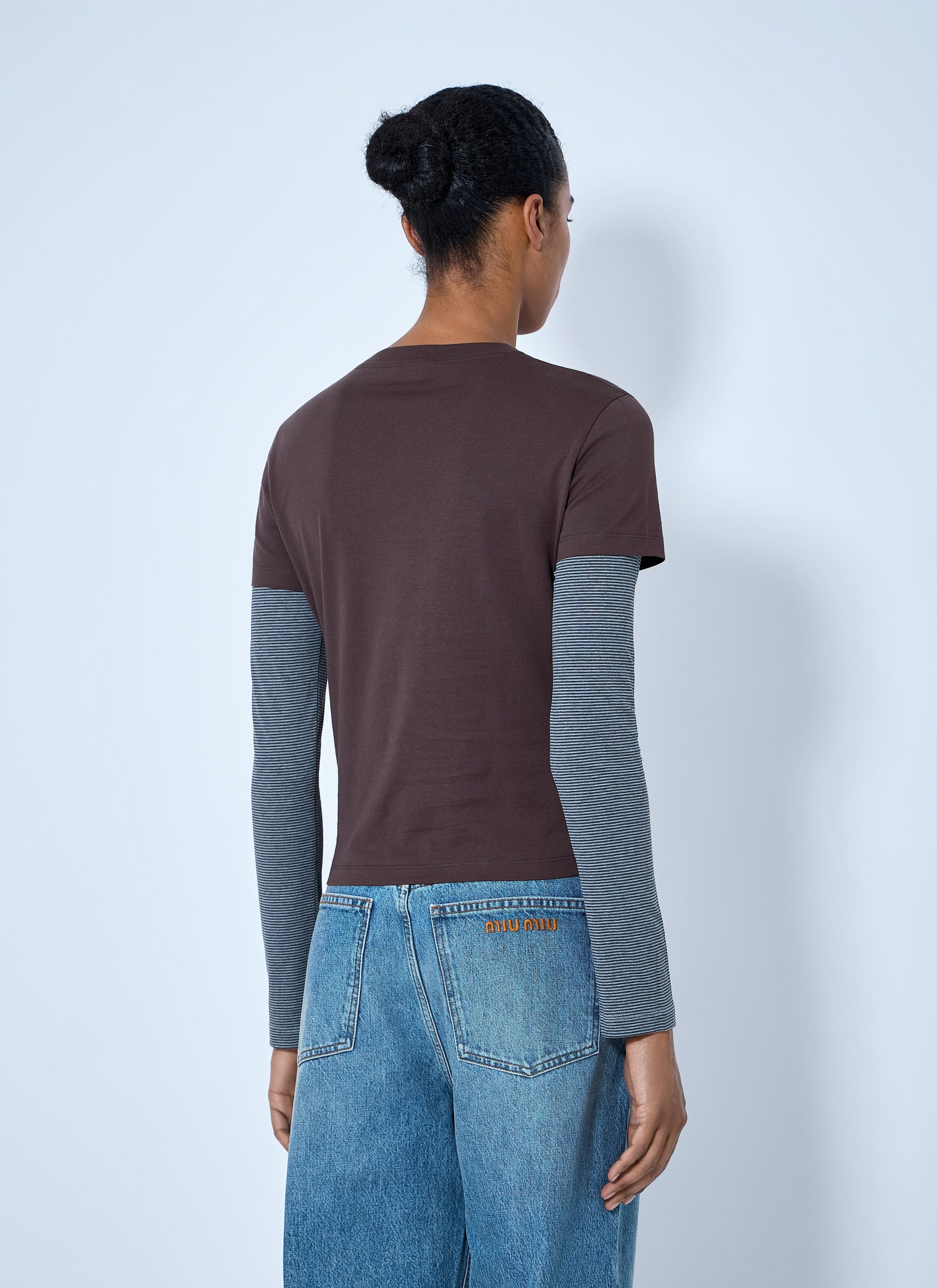 Miu Miu Women Jersey T-Shirt MIU MIU