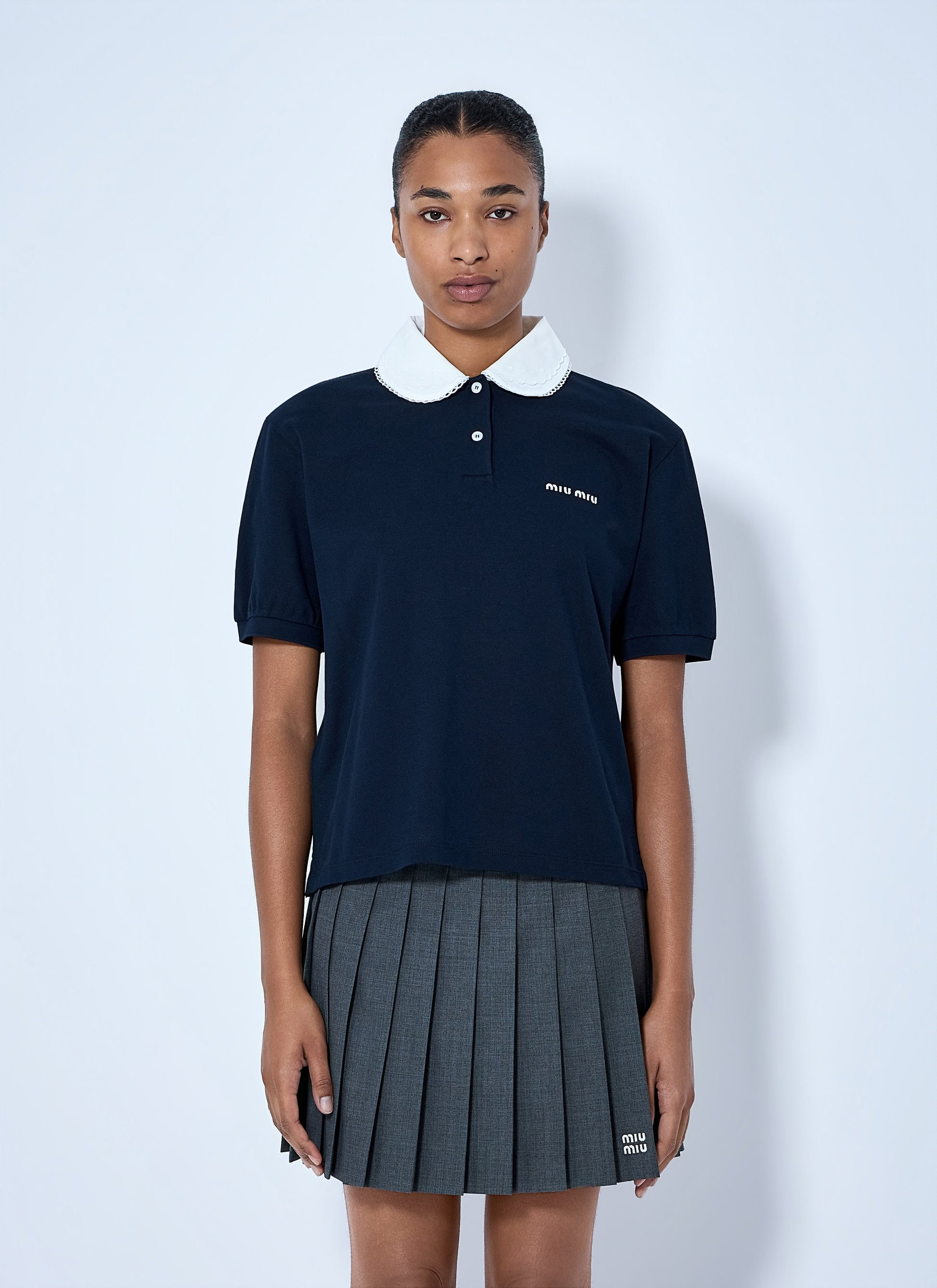 Miu Miu Women Piqué Polo Shirt MIU MIU