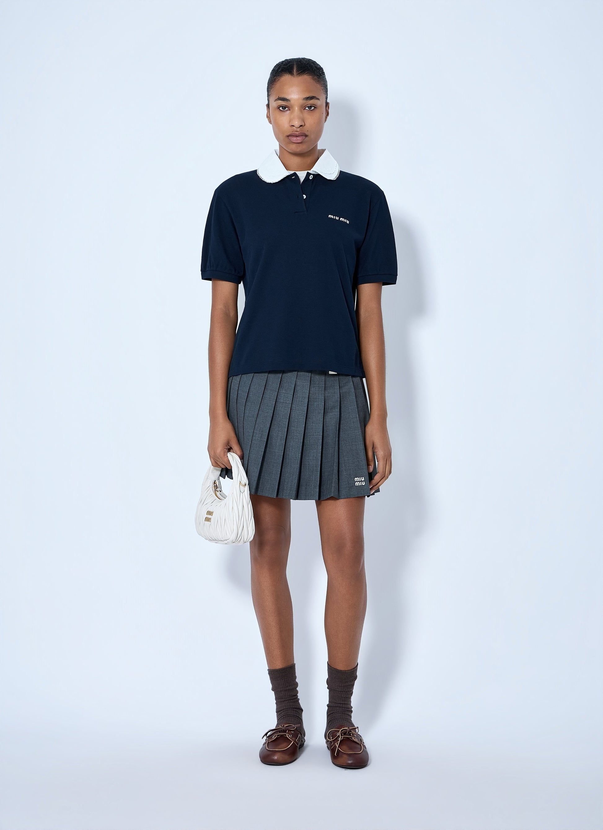 Miu Miu Women Piqué Polo Shirt MIU MIU