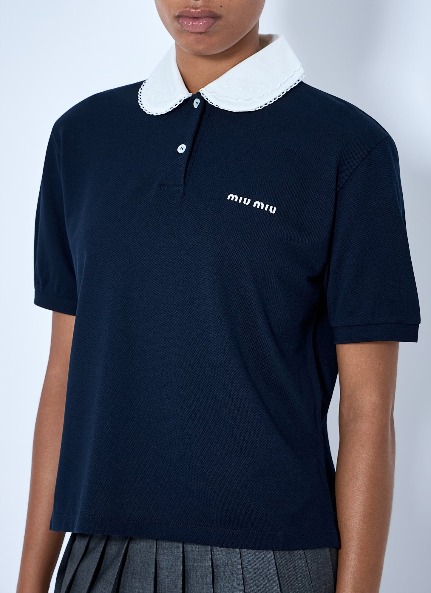 Miu Miu Women Piqué Polo Shirt MIU MIU