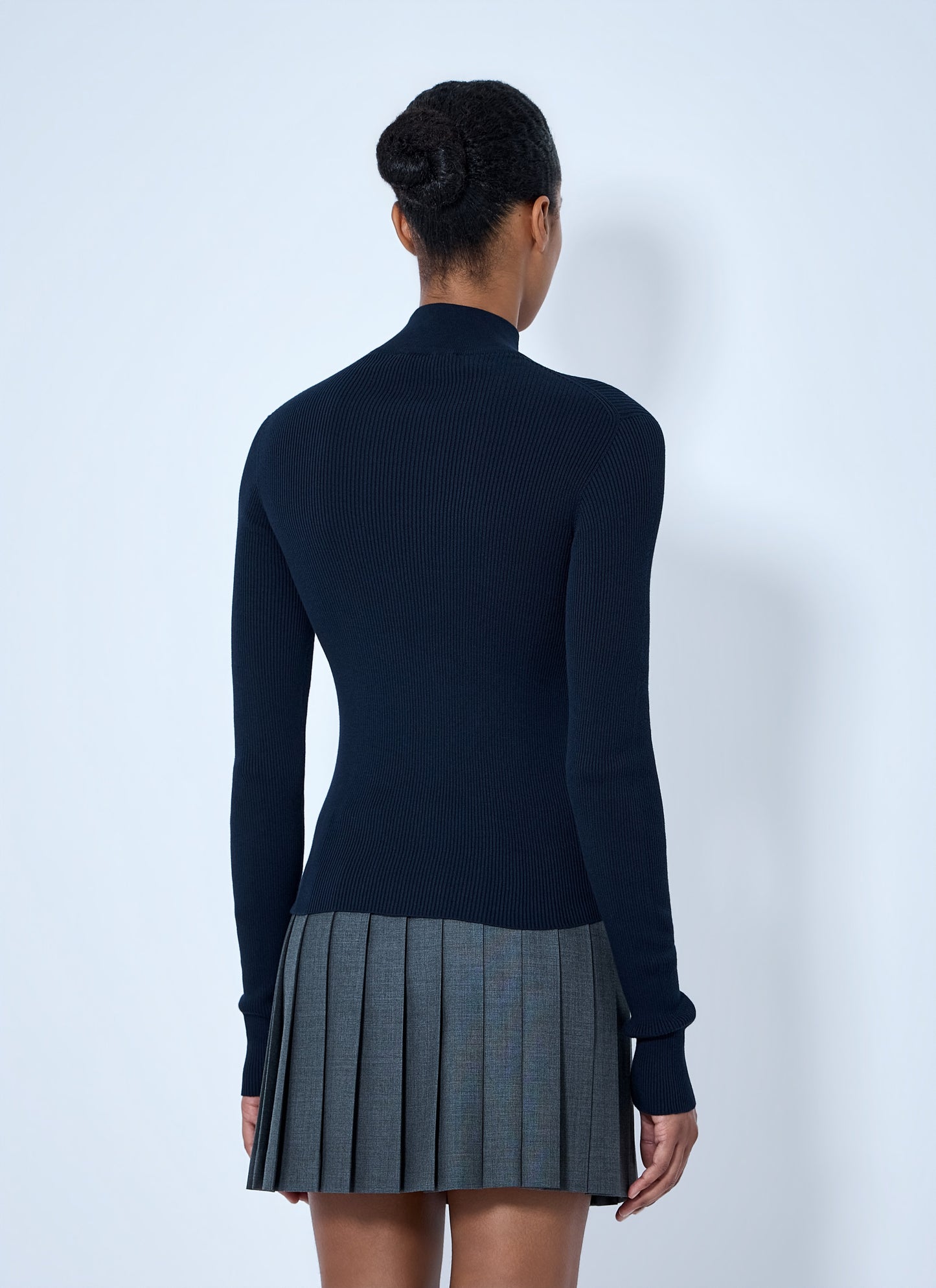 Miu Miu Women Ribbed-Knit Logo-Embroidered Cardigan MIU MIU