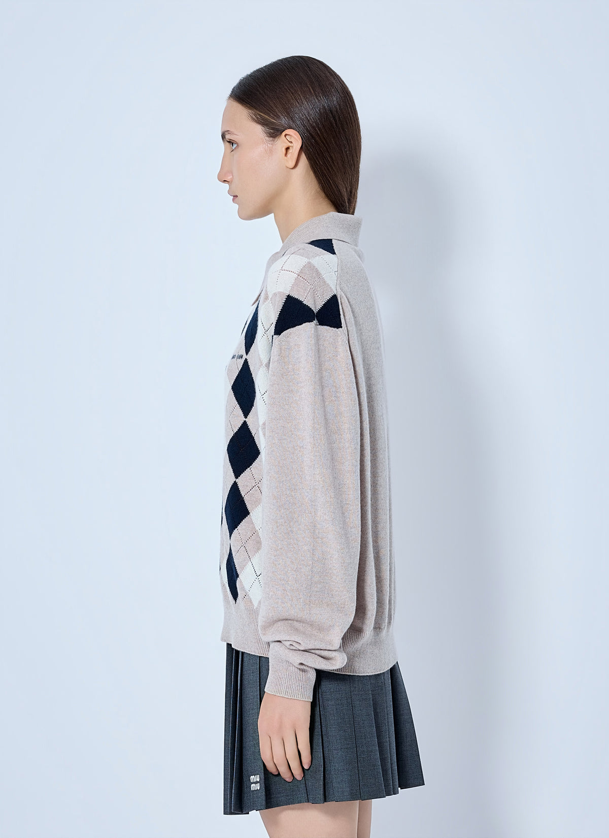 Miu Miu Women Cashmere Polo Sweater MIU MIU