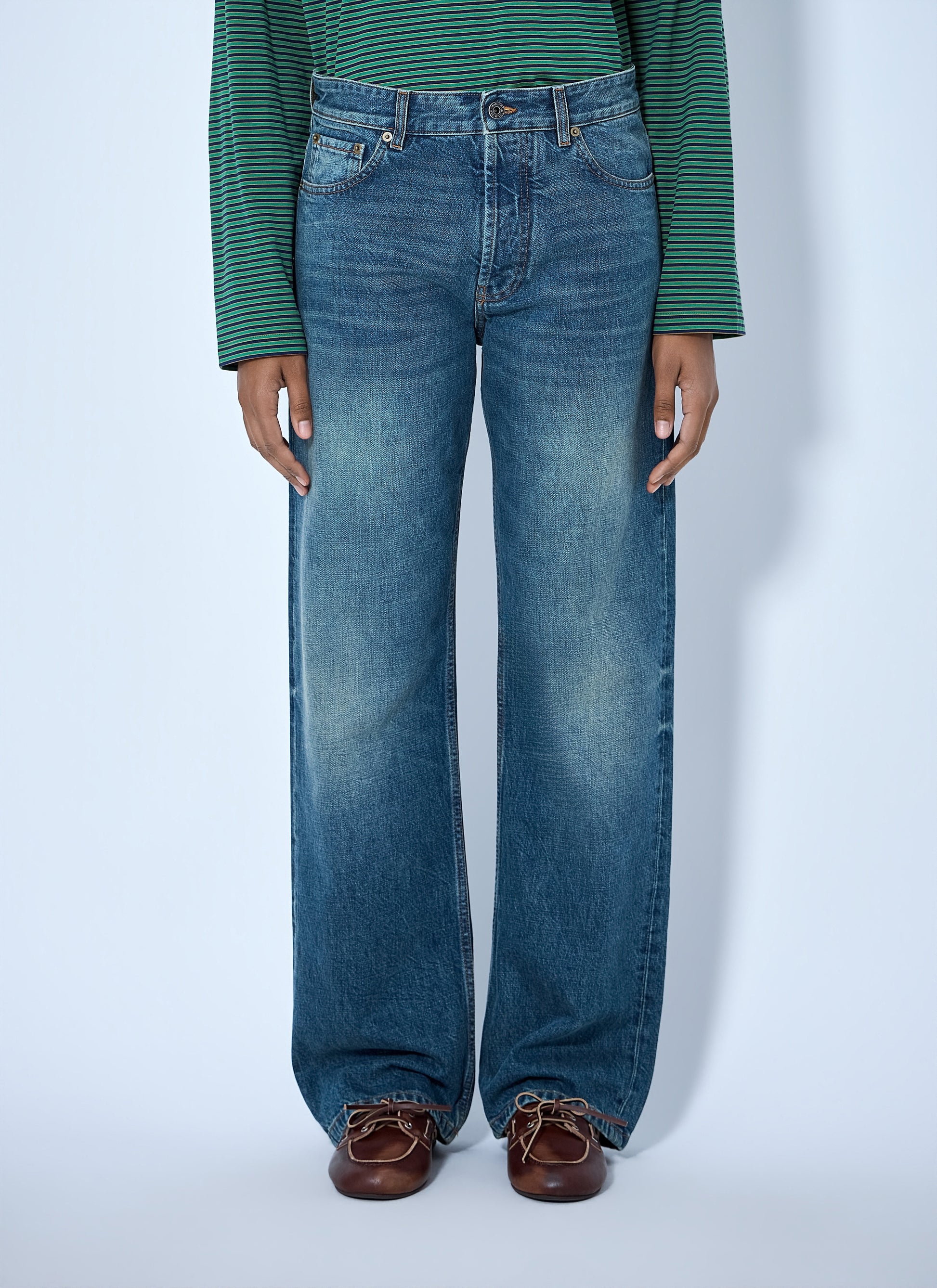 Miu Miu Women Wide-Leg Denim Jeans MIU MIU