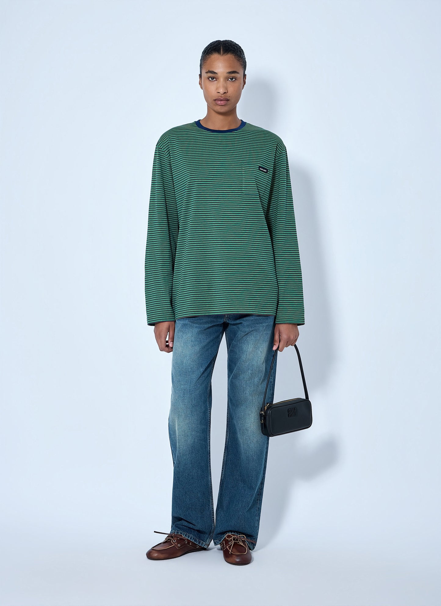 Miu Miu Women Wide-Leg Denim Jeans MIU MIU