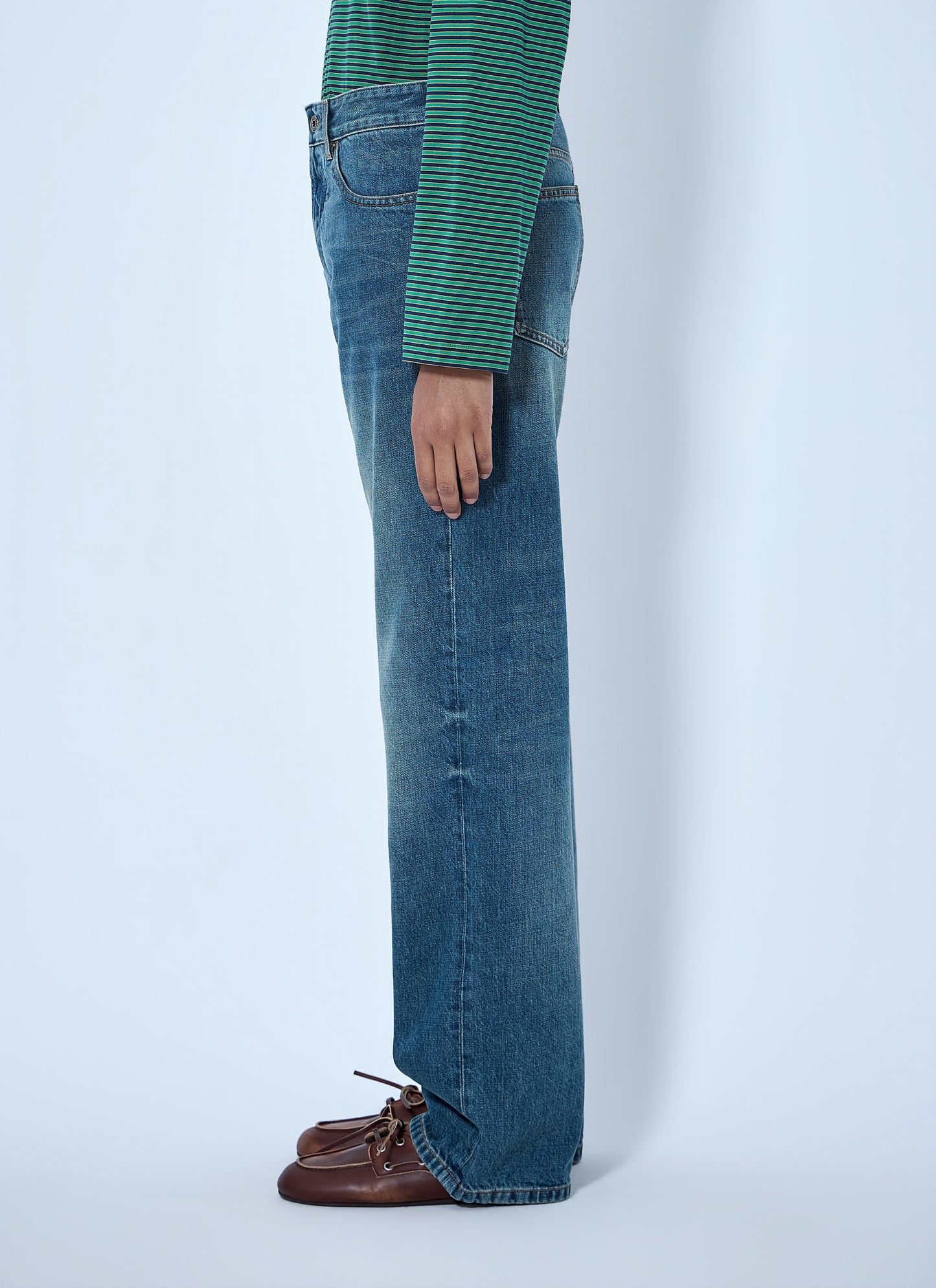 Miu Miu Women Wide-Leg Denim Jeans MIU MIU